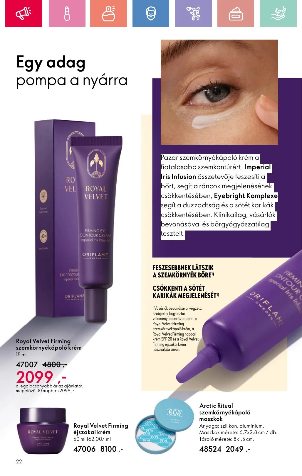 Oriflame akciós újság 07.06–07.26 – 22. oldal