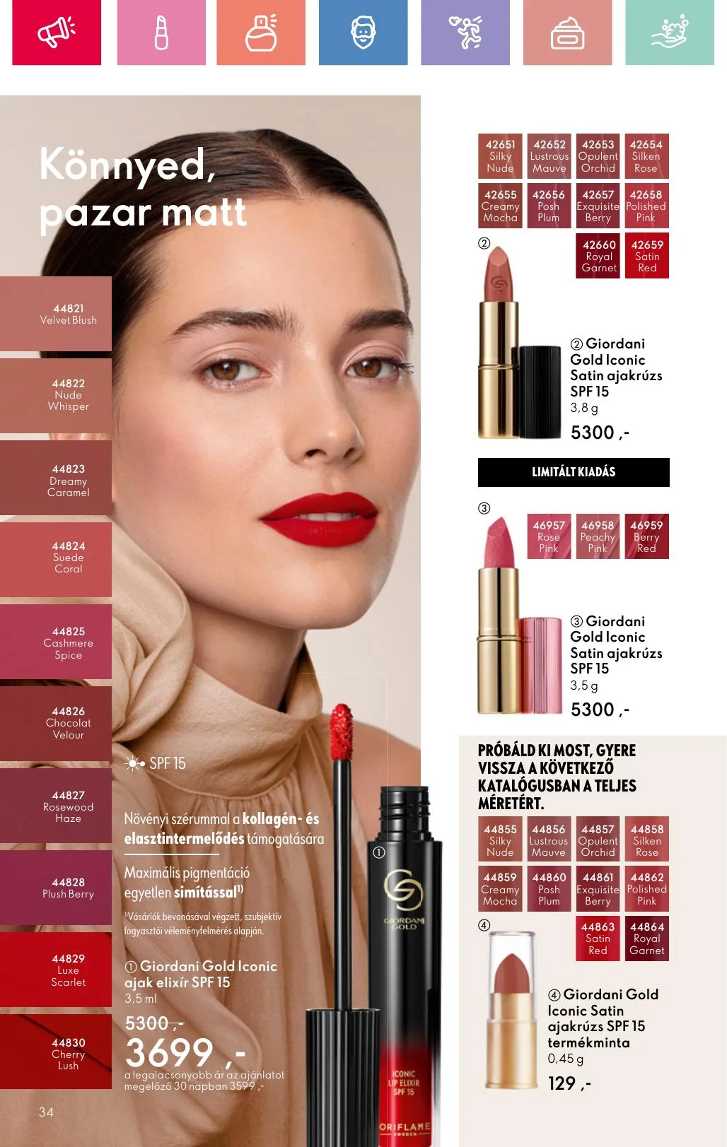 Oriflame akciós újság 07.06–07.26 – 34. oldal