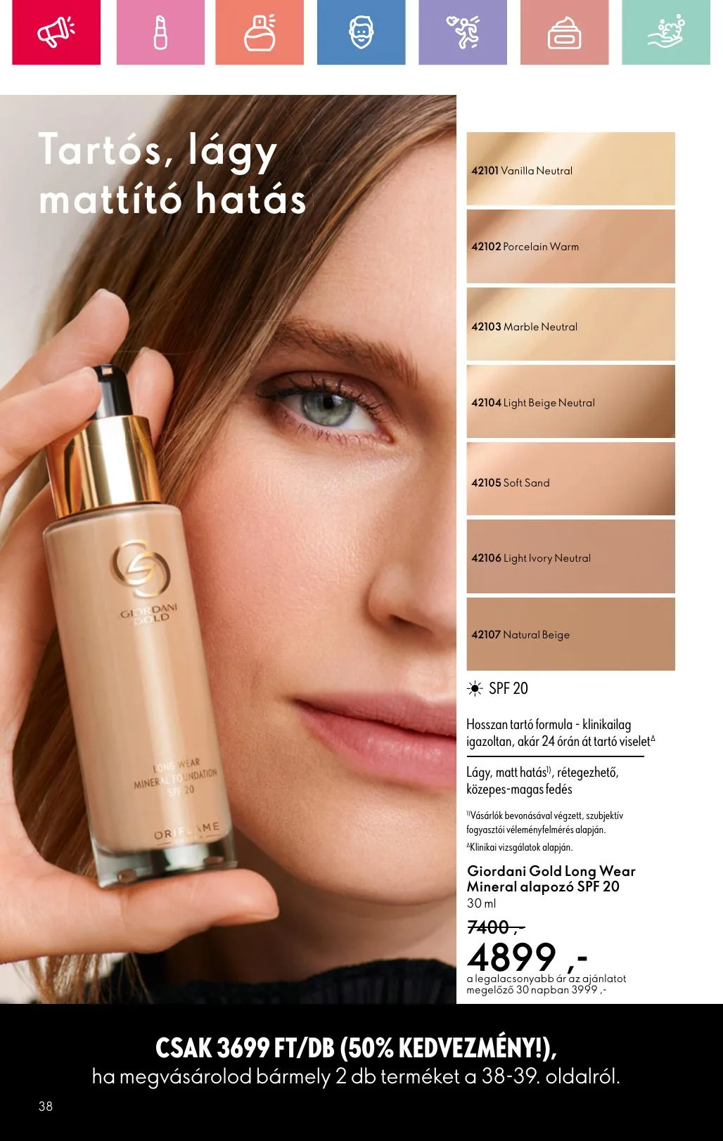 Oriflame akciós újság 07.06–07.26 – 38. oldal