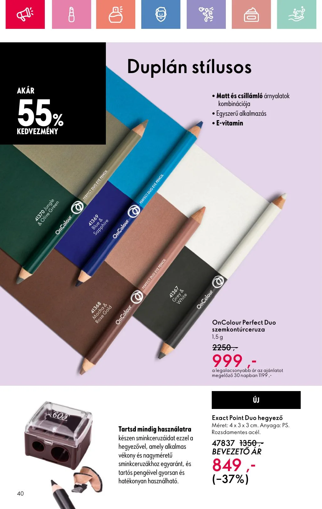 Oriflame akciós újság 07.06–07.26 – 40. oldal
