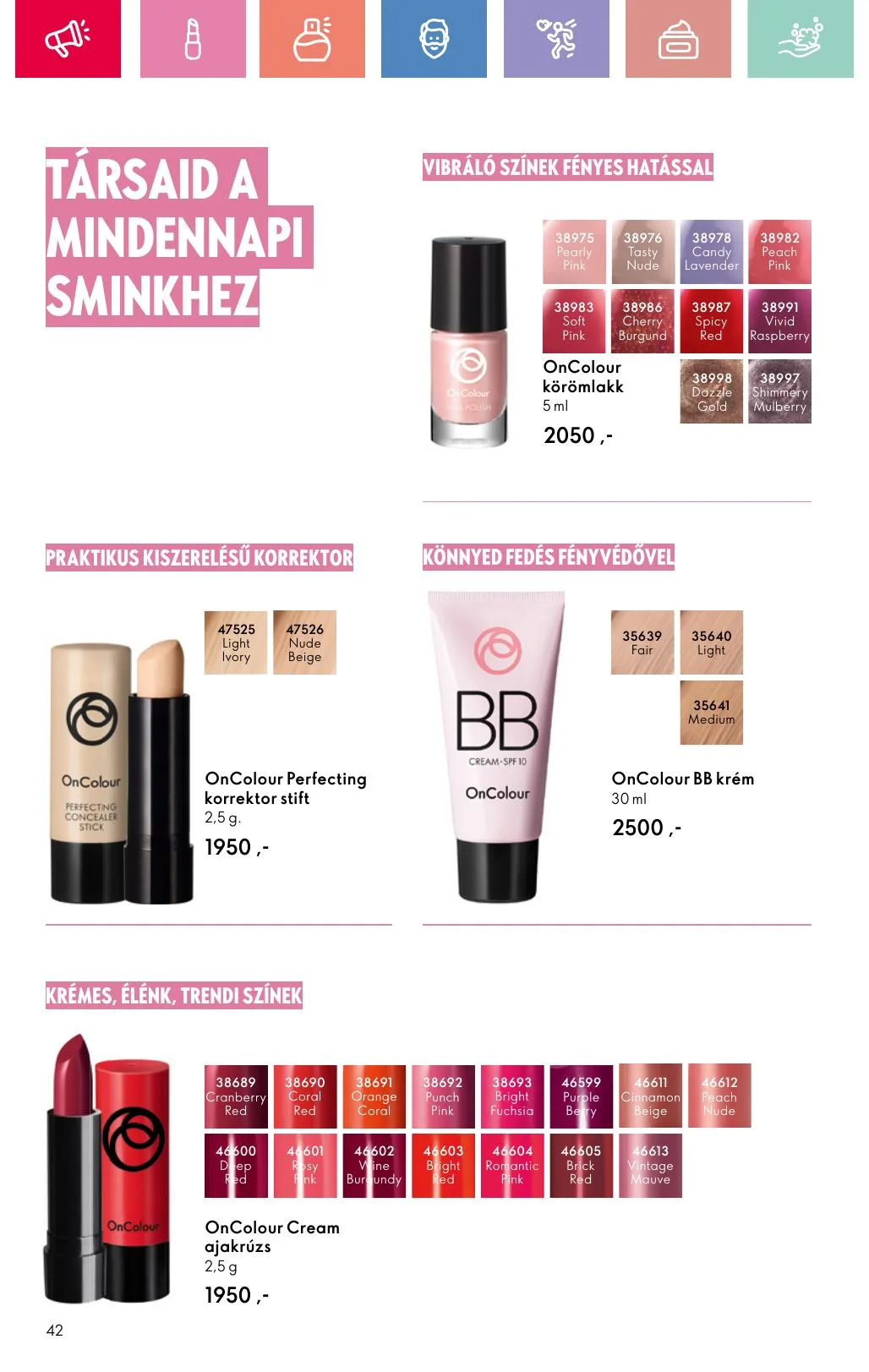 Oriflame akciós újság 07.06–07.26 – 42. oldal