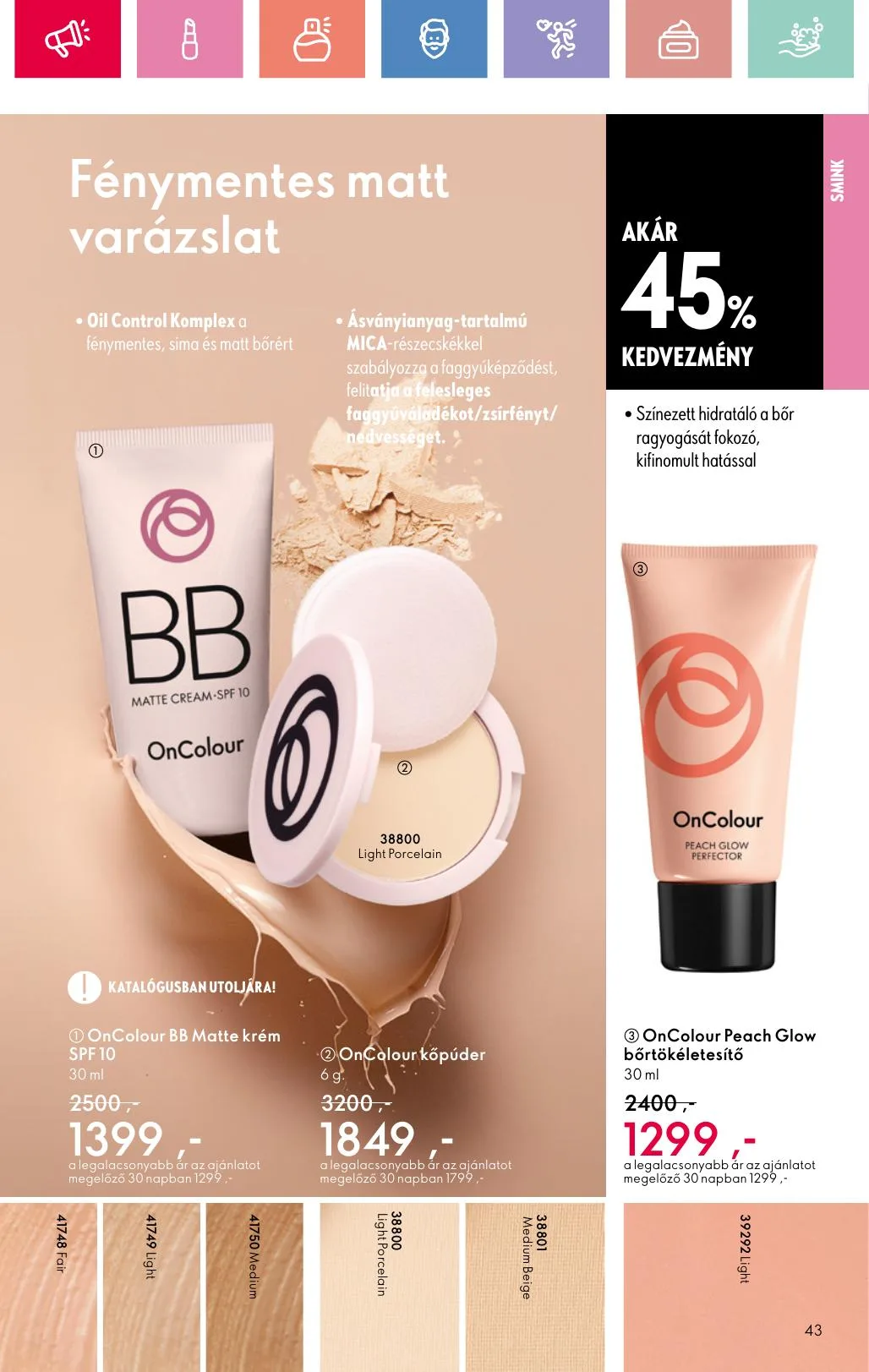 Oriflame akciós újság 07.06–07.26 – 43. oldal