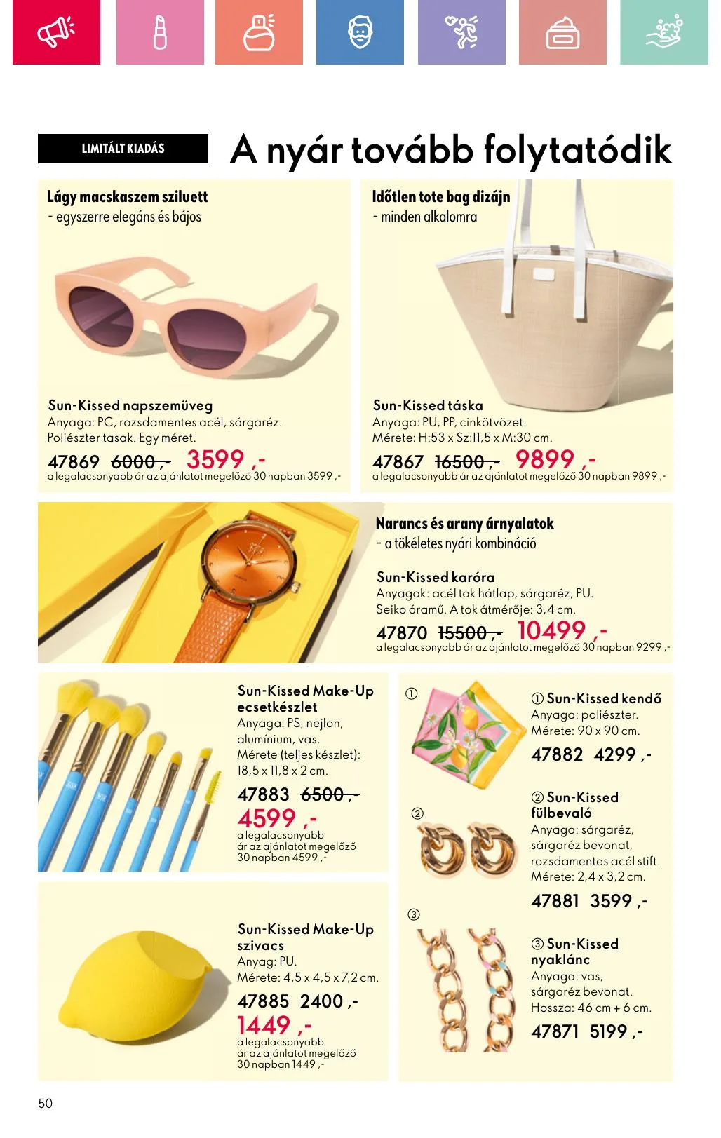 Oriflame akciós újság 07.06–07.26 – 50. oldal