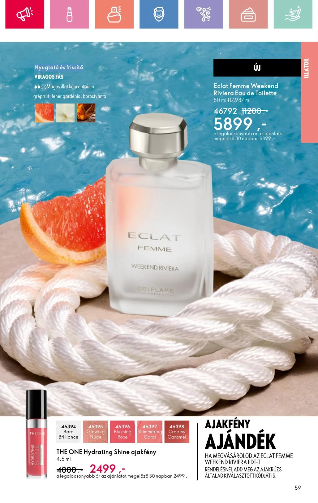 Oriflame akciós újság 07.06–07.26 – 59. oldal