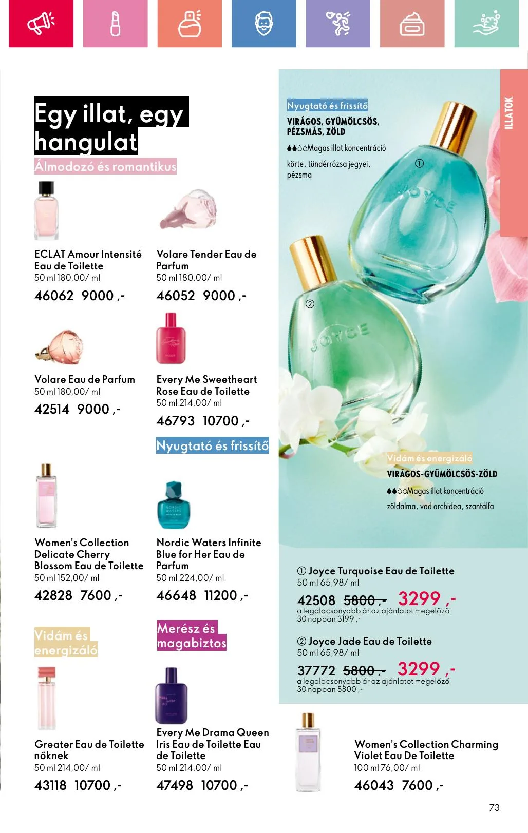 Oriflame akciós újság 07.06–07.26 – 73. oldal