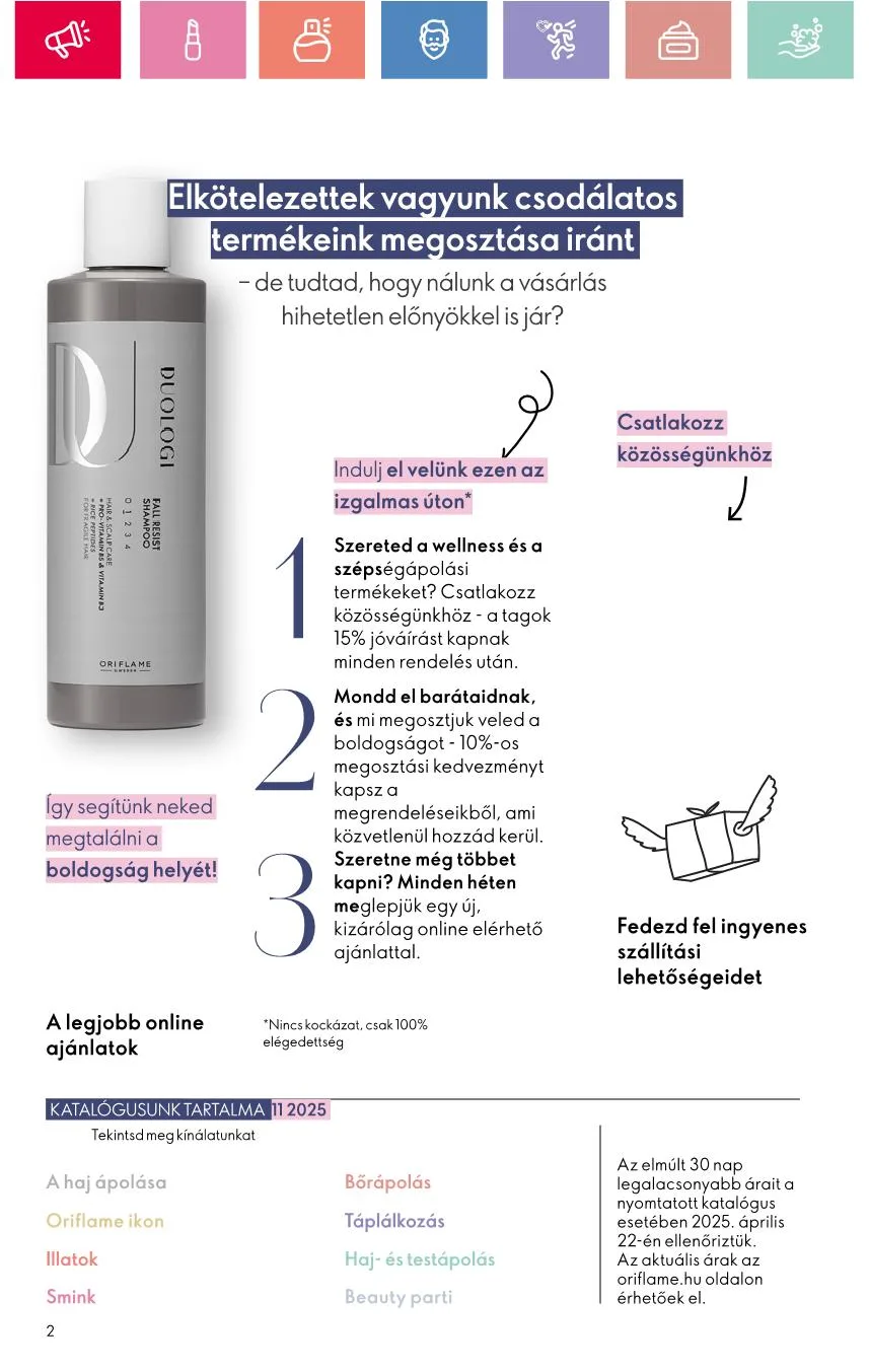 Oriflame akciós újság 07.27–08.16 – 77. oldal