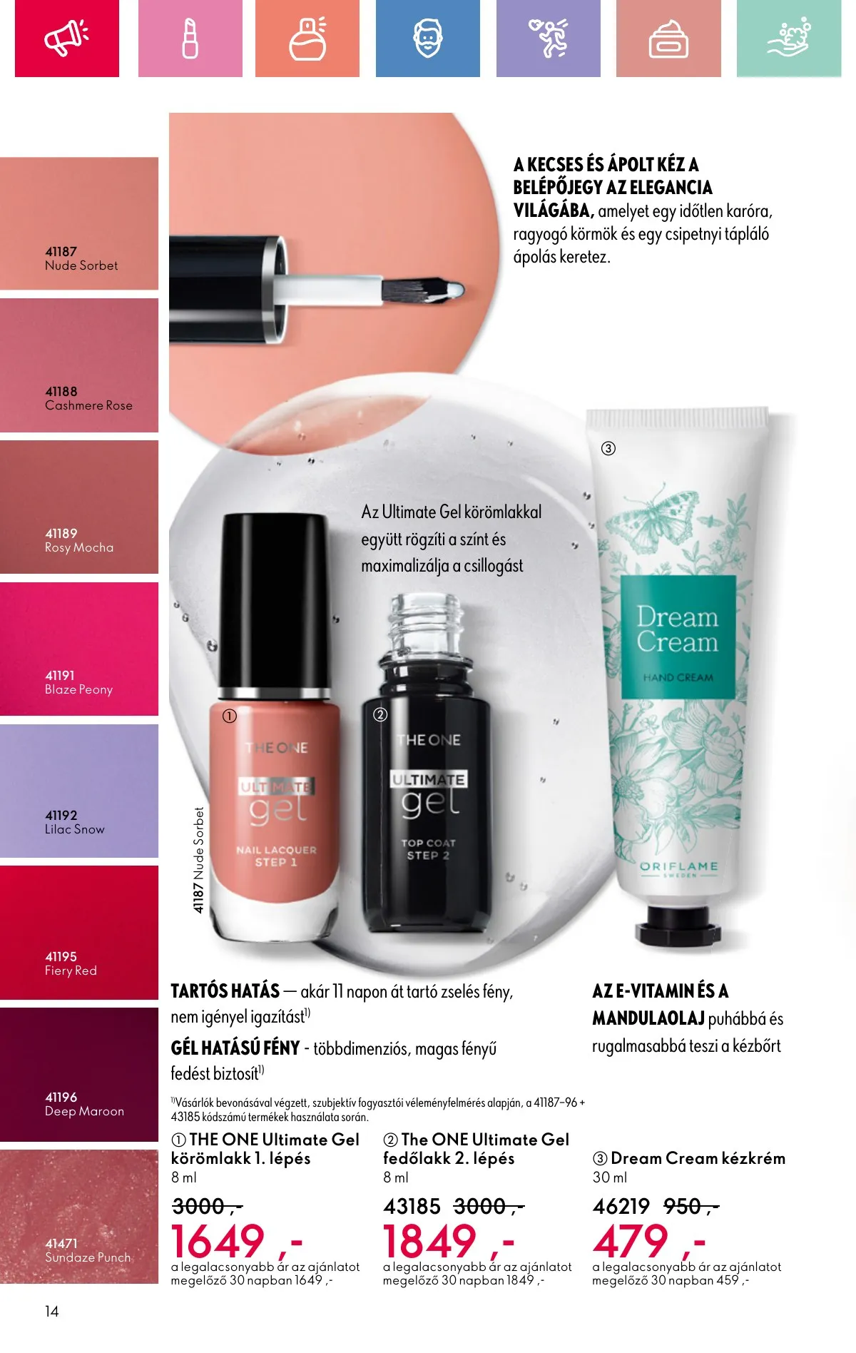 Oriflame akciós újság 08.17–09.06 – 14. oldal
