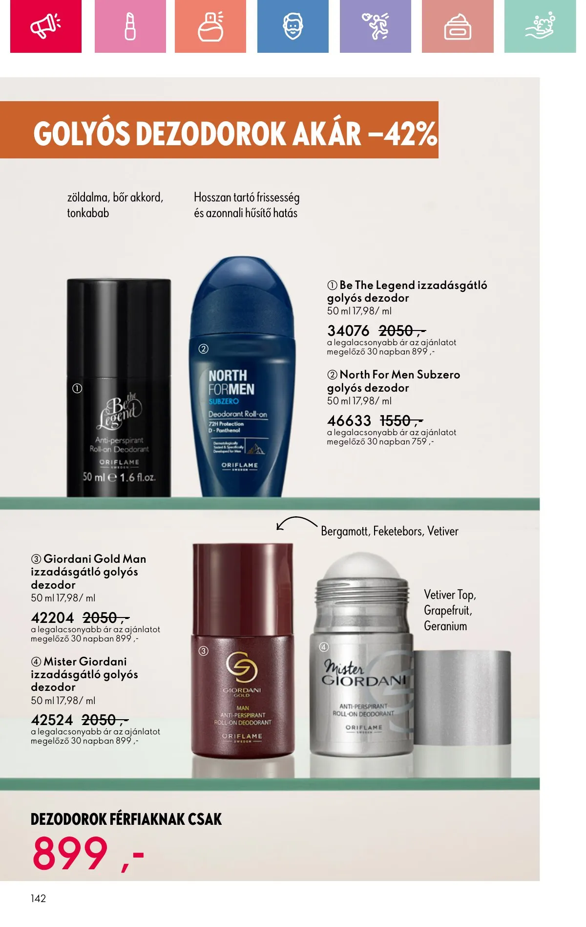 Oriflame akciós újság 08.17–09.06 – 142. oldal