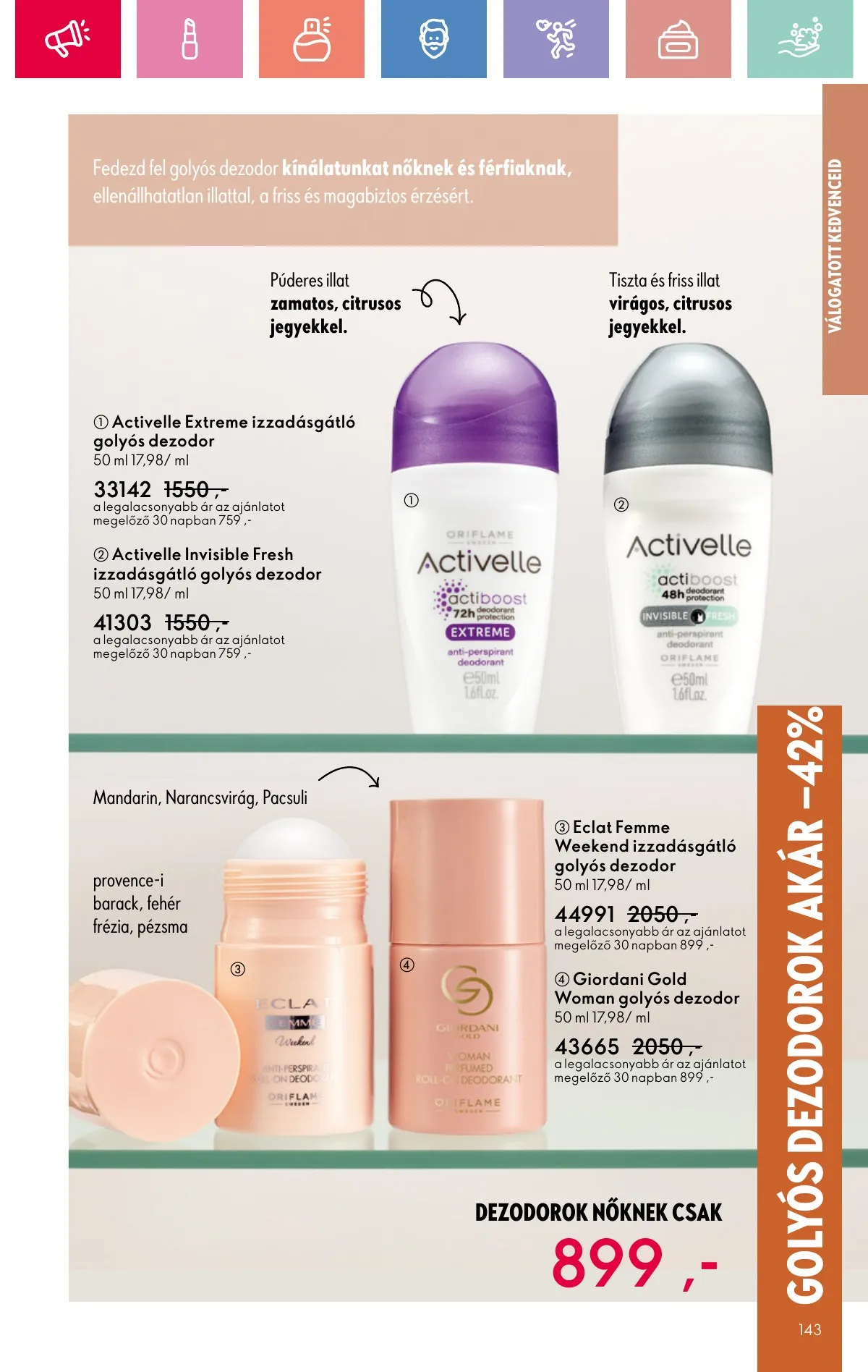 Oriflame akciós újság 08.17–09.06 – 143. oldal