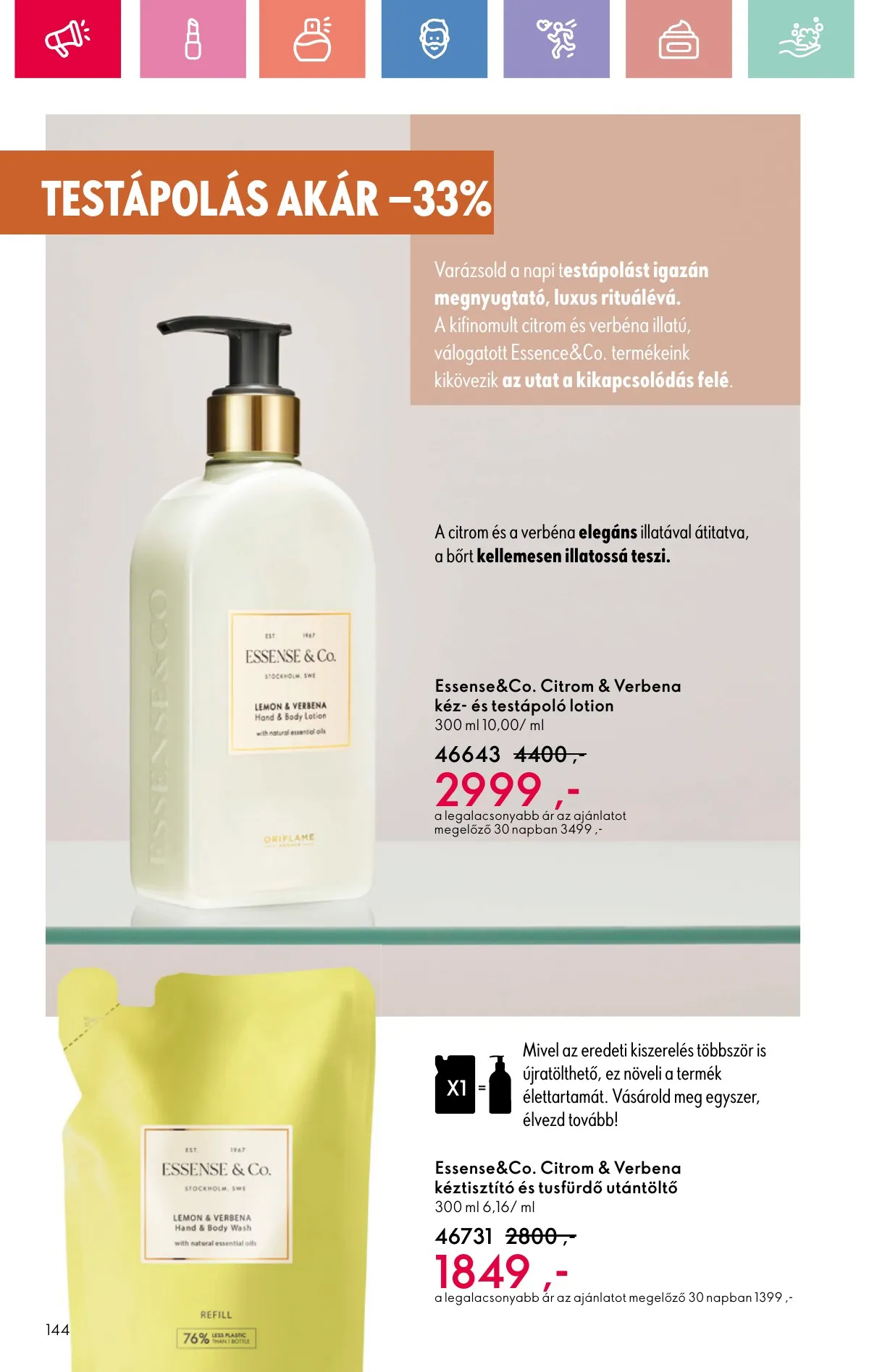 Oriflame akciós újság 08.17–09.06 – 144. oldal