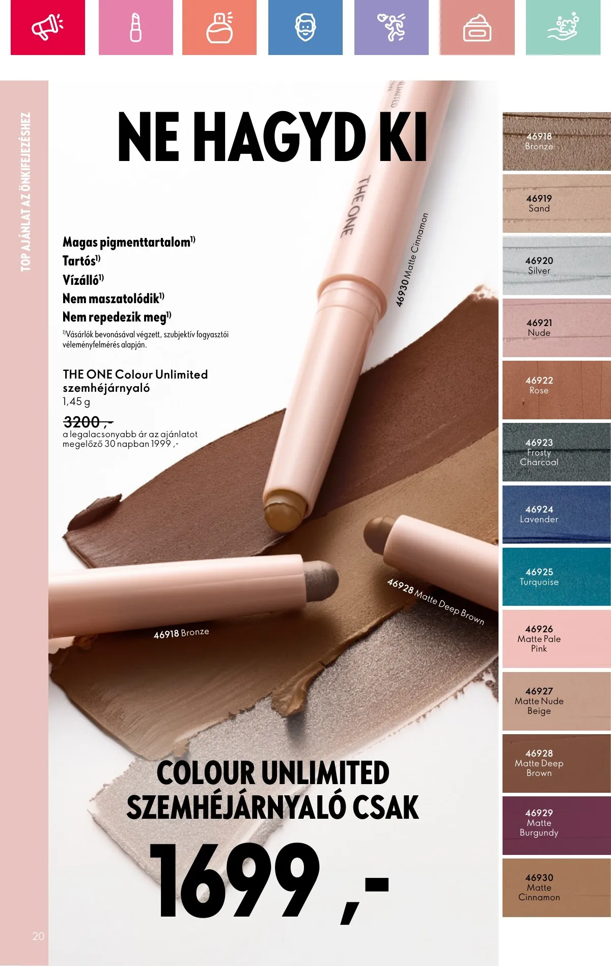 Oriflame akciós újság 08.17–09.06 – 20. oldal
