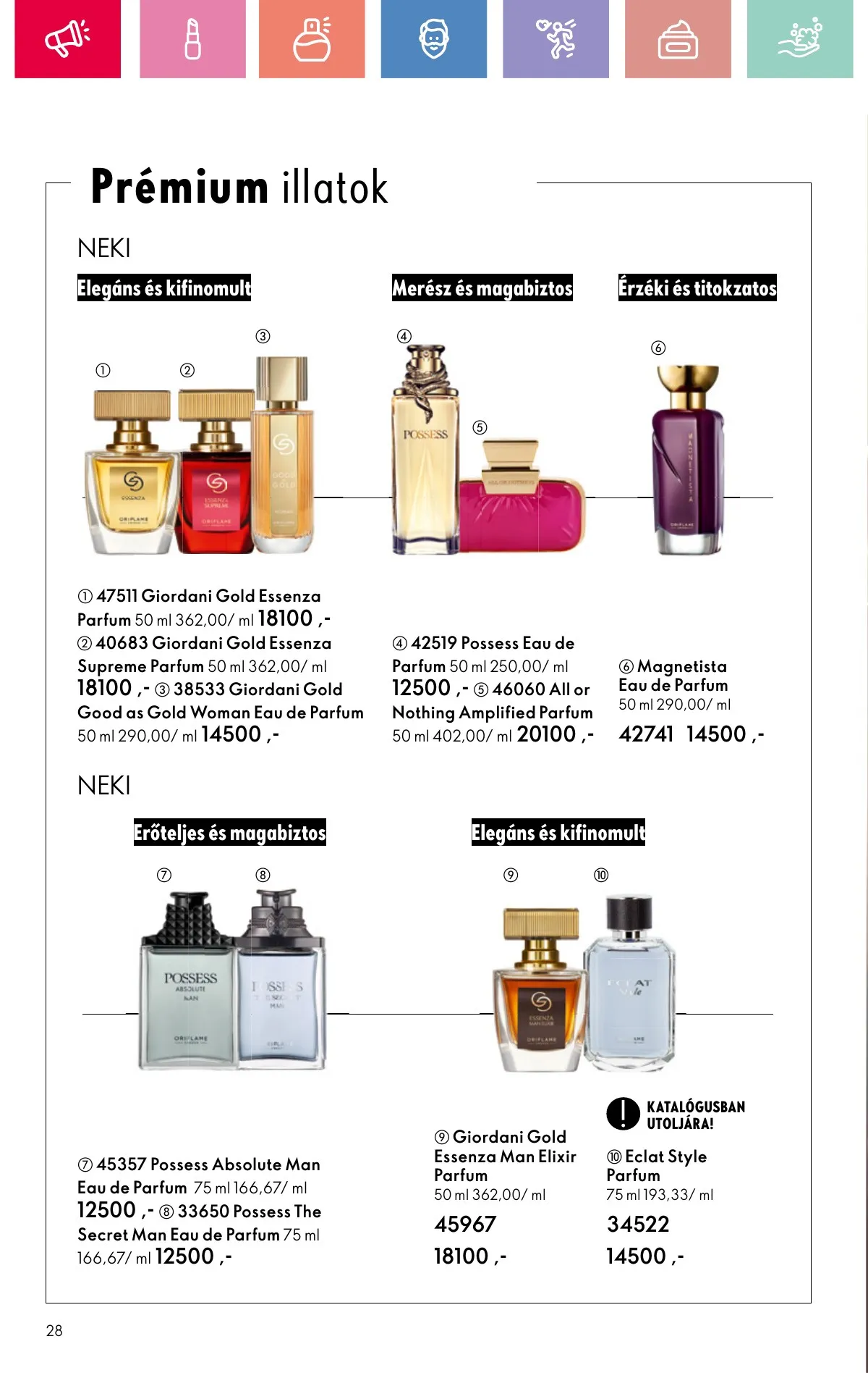 Oriflame akciós újság 08.17–09.06 – 28. oldal