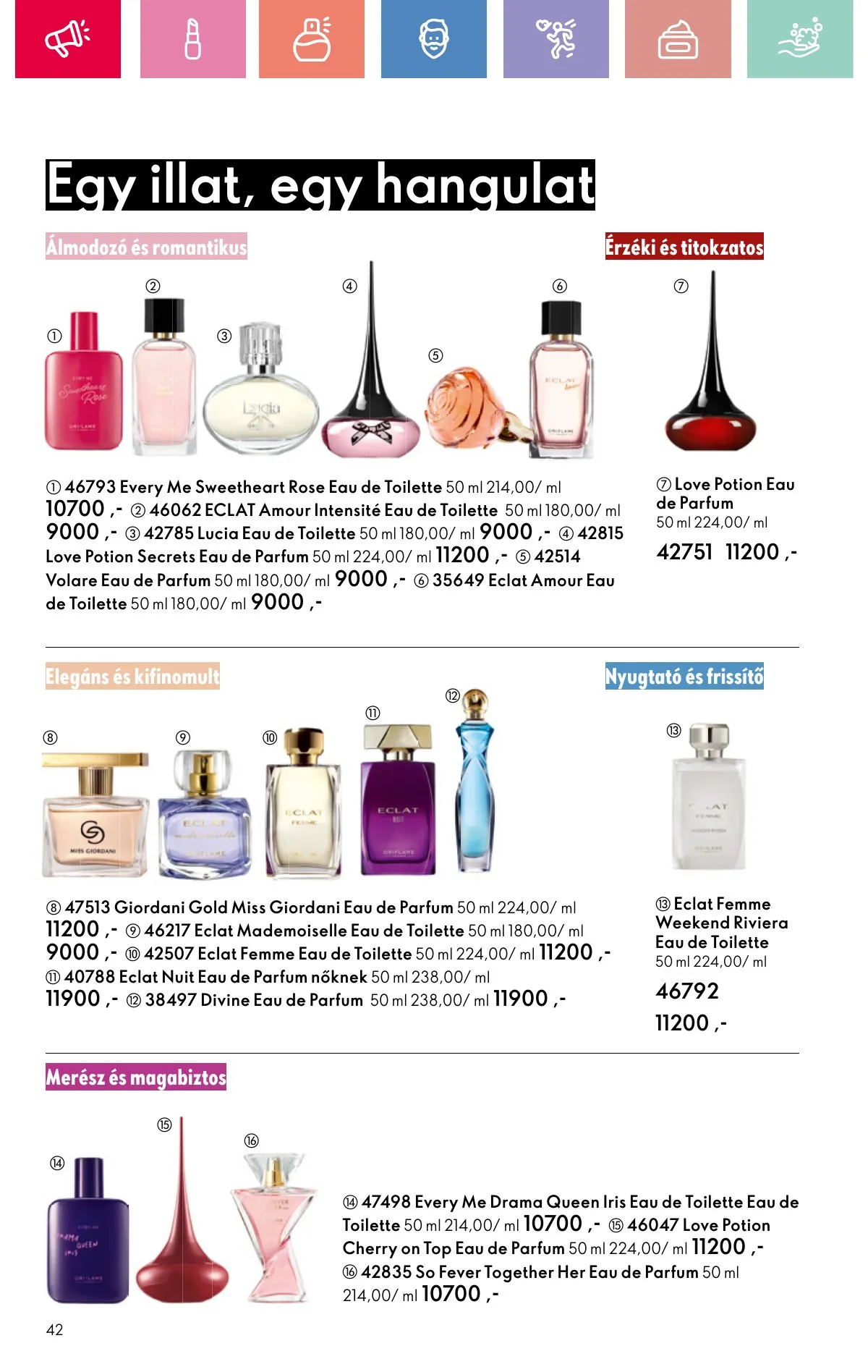 Oriflame akciós újság 08.17–09.06 – 42. oldal