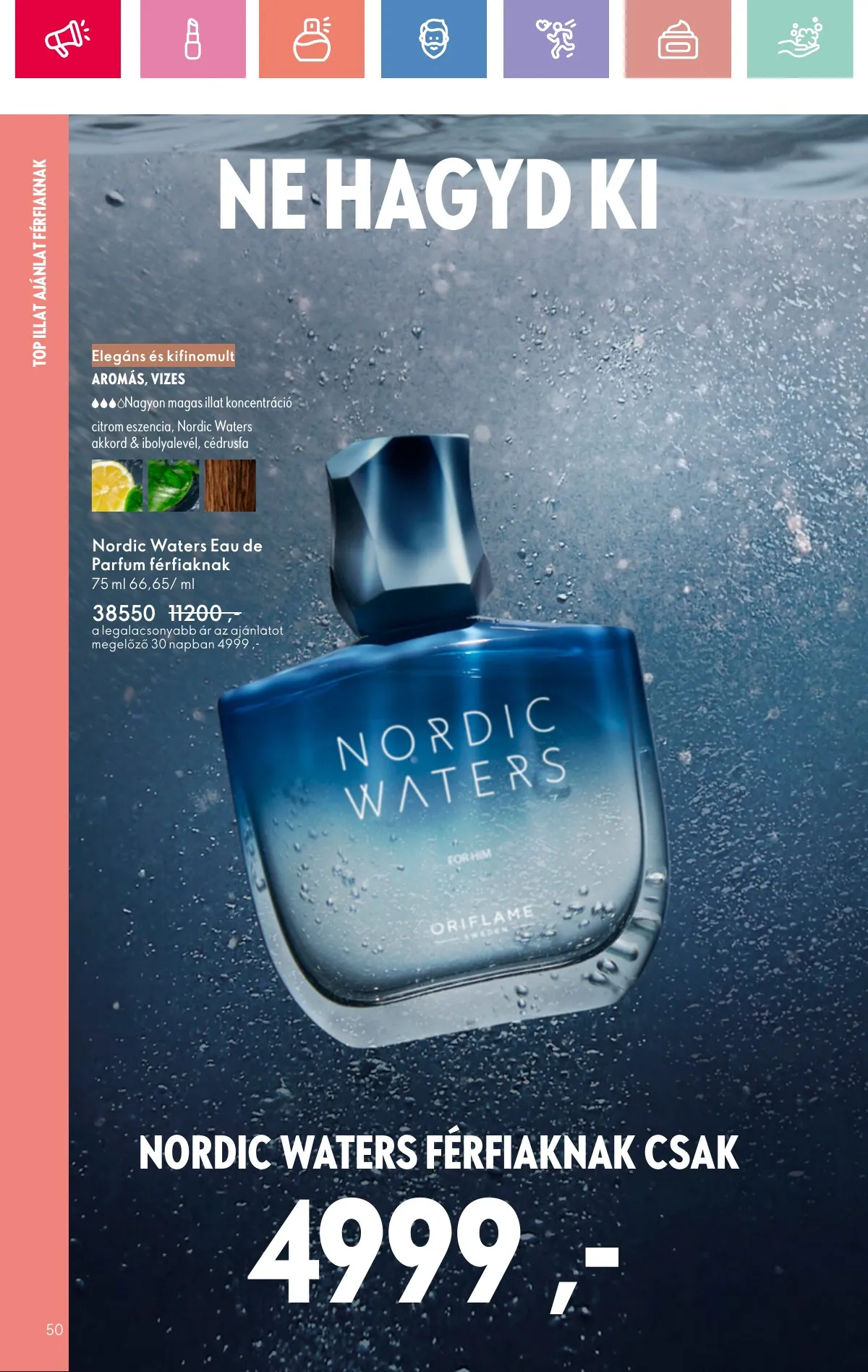 Oriflame akciós újság 08.17–09.06 – 50. oldal