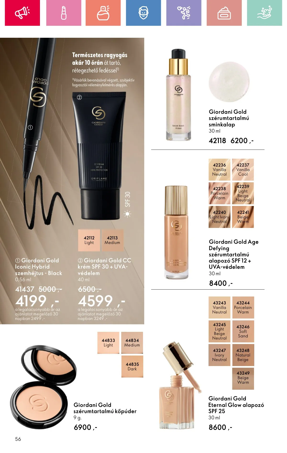 Oriflame akciós újság 08.17–09.06 – 56. oldal
