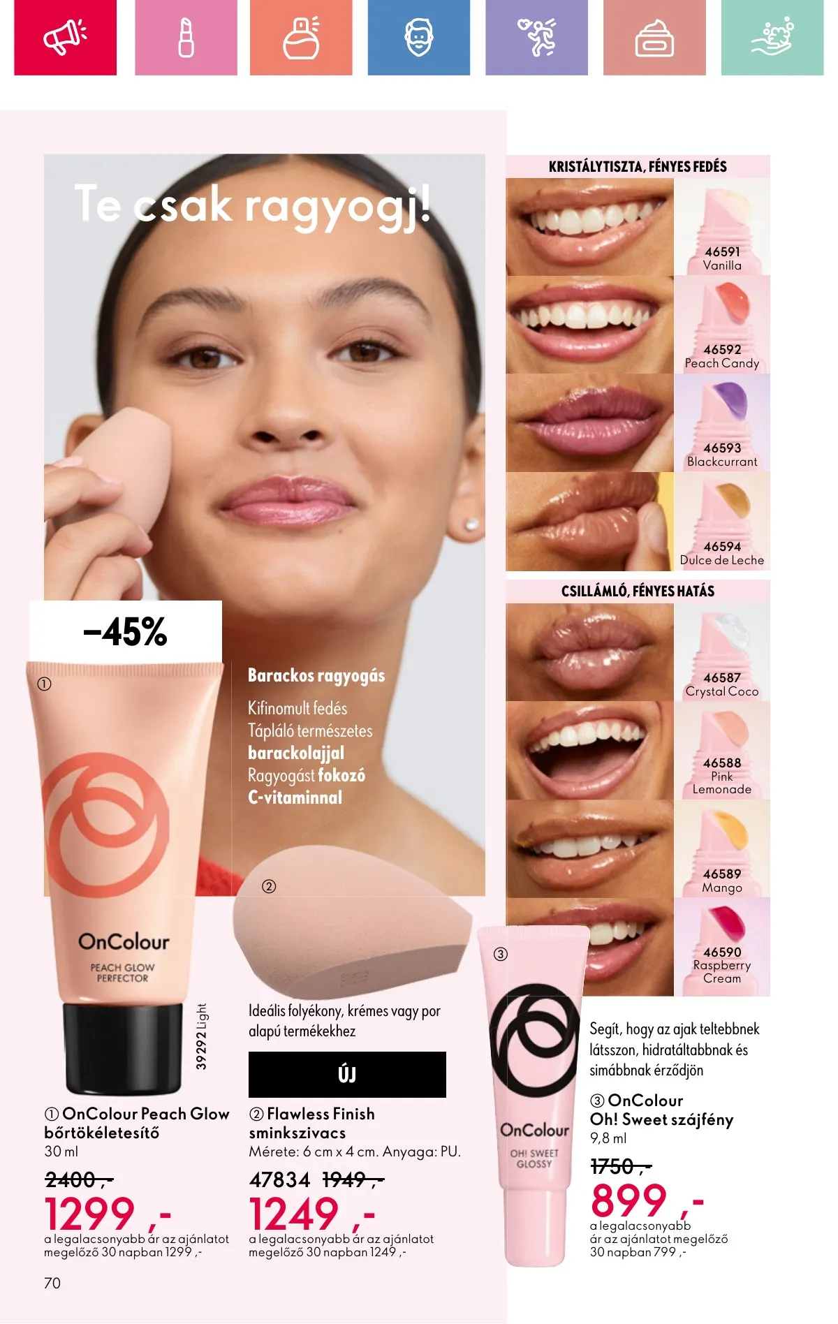 Oriflame akciós újság 08.17–09.06 – 70. oldal