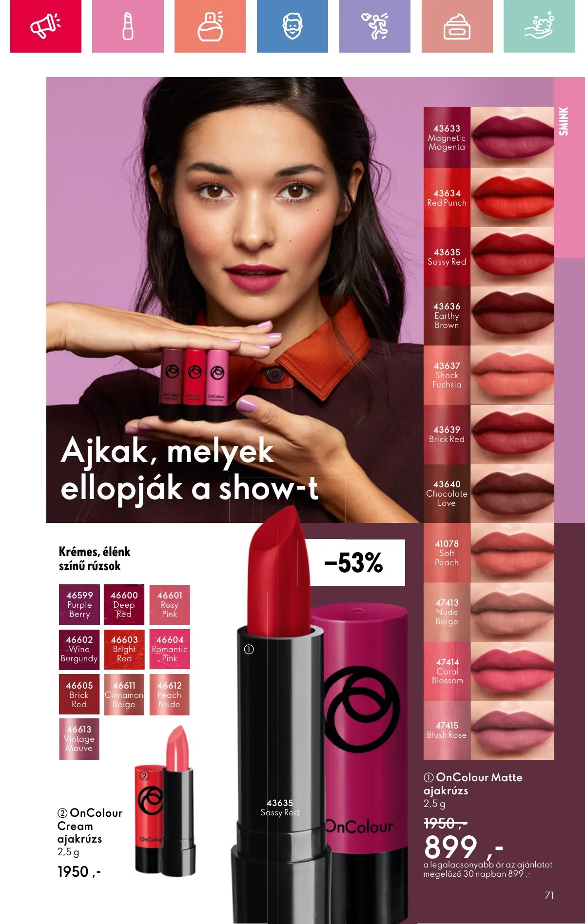 Oriflame akciós újság 08.17–09.06 – 71. oldal
