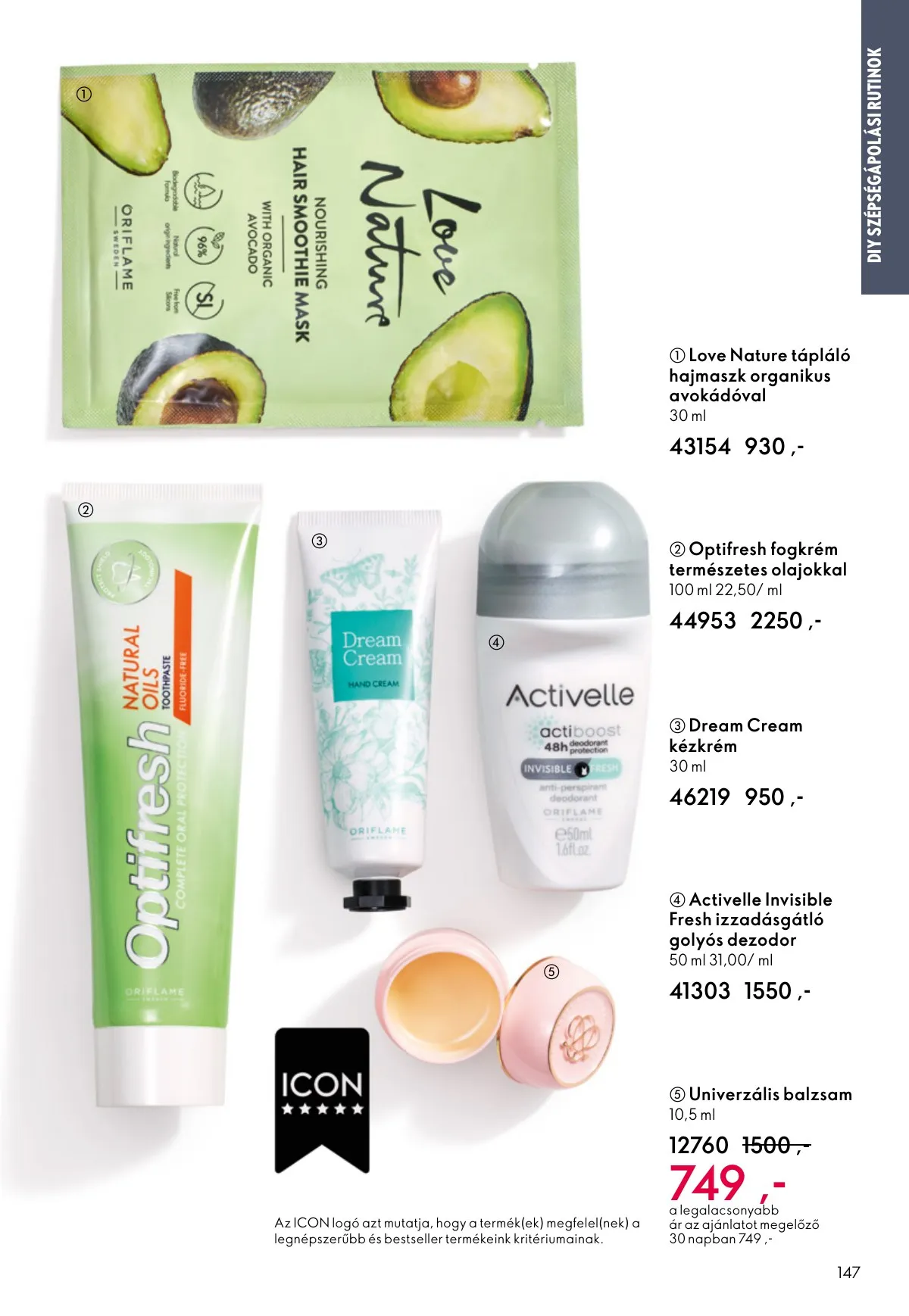 Oriflame akciós újság 09.07–09.30 – 147. oldal