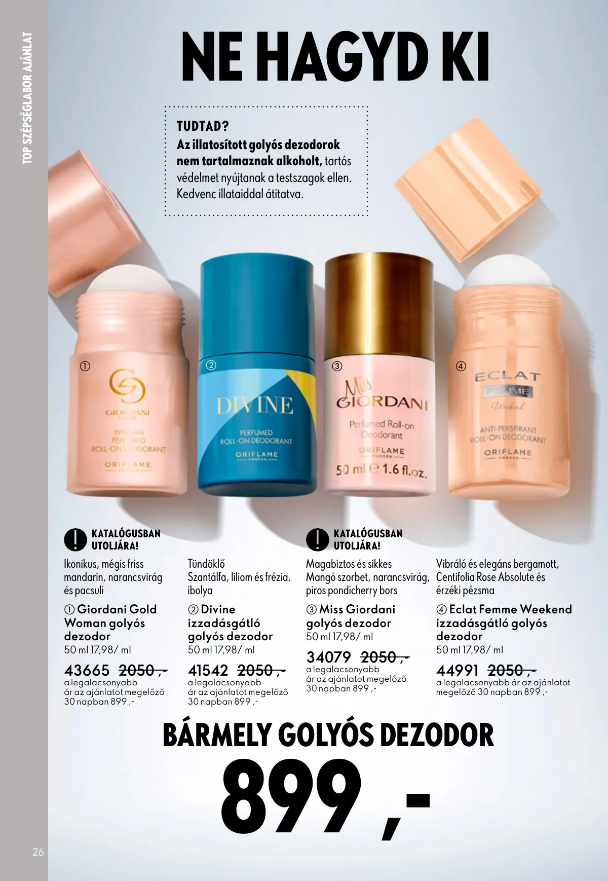 Oriflame akciós újság 09.07–09.30 – 26. oldal