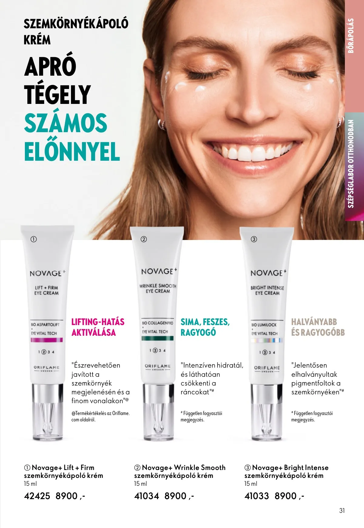 Oriflame akciós újság 09.07–09.30 – 31. oldal