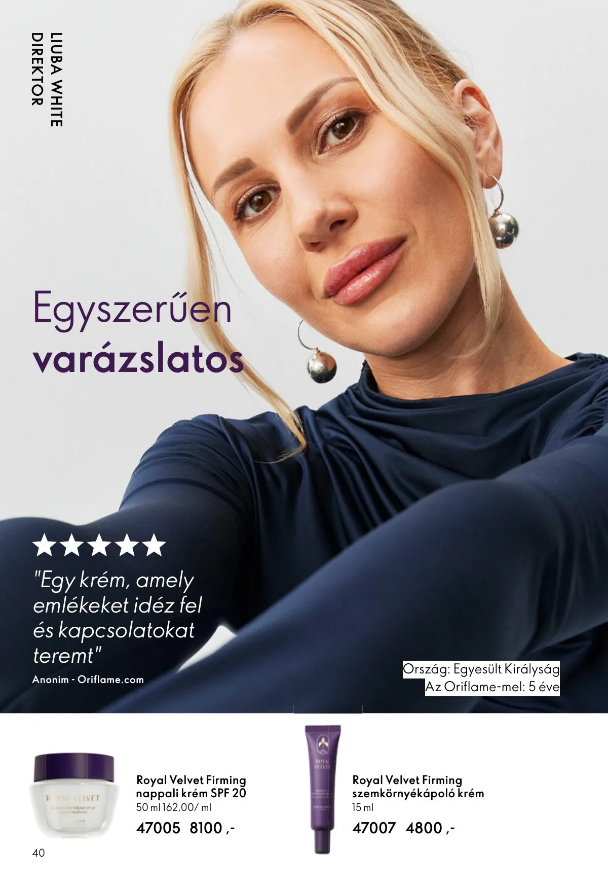 Oriflame akciós újság 09.07–09.30 – 40. oldal