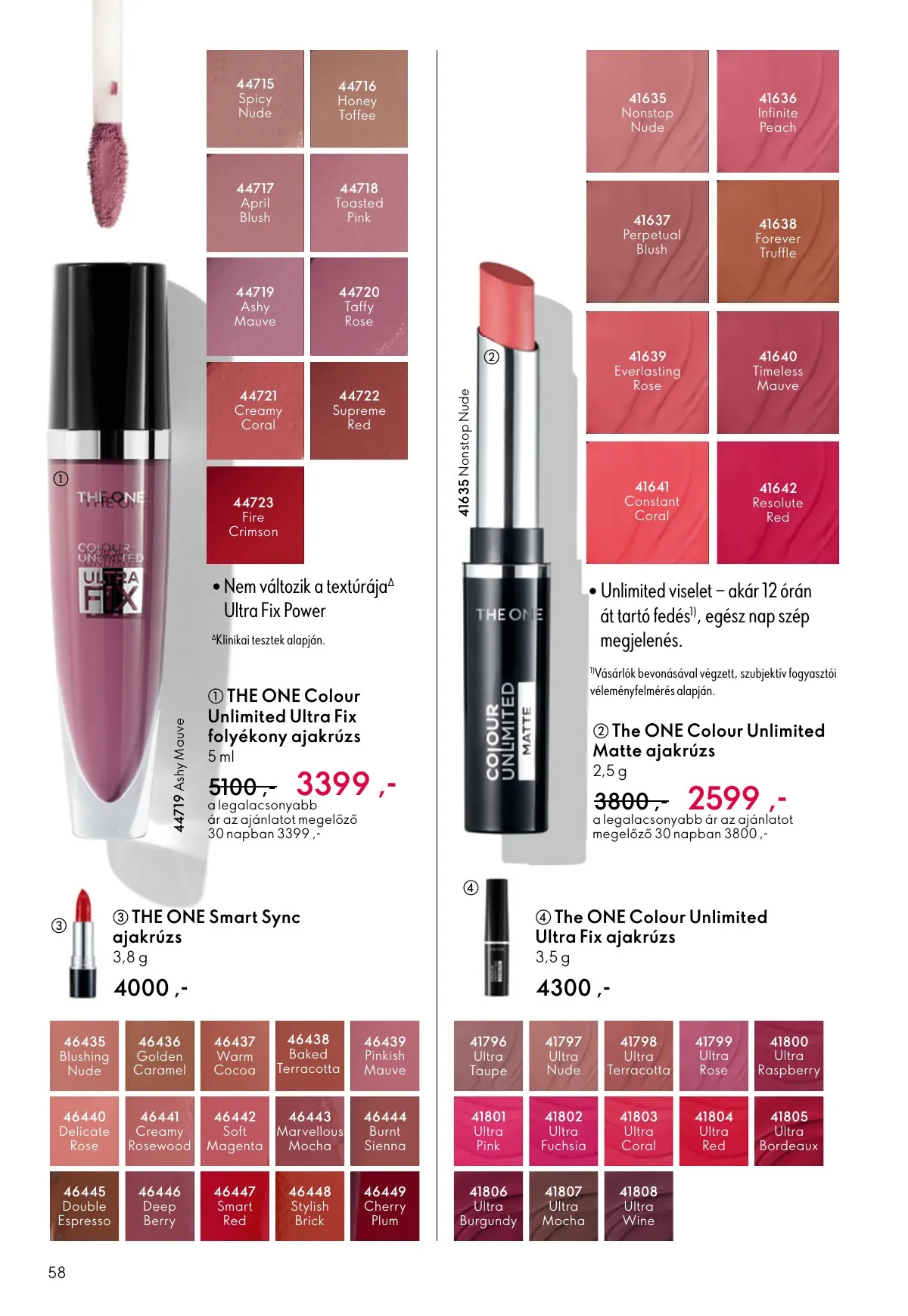 Oriflame akciós újság 09.07–09.30 – 58. oldal