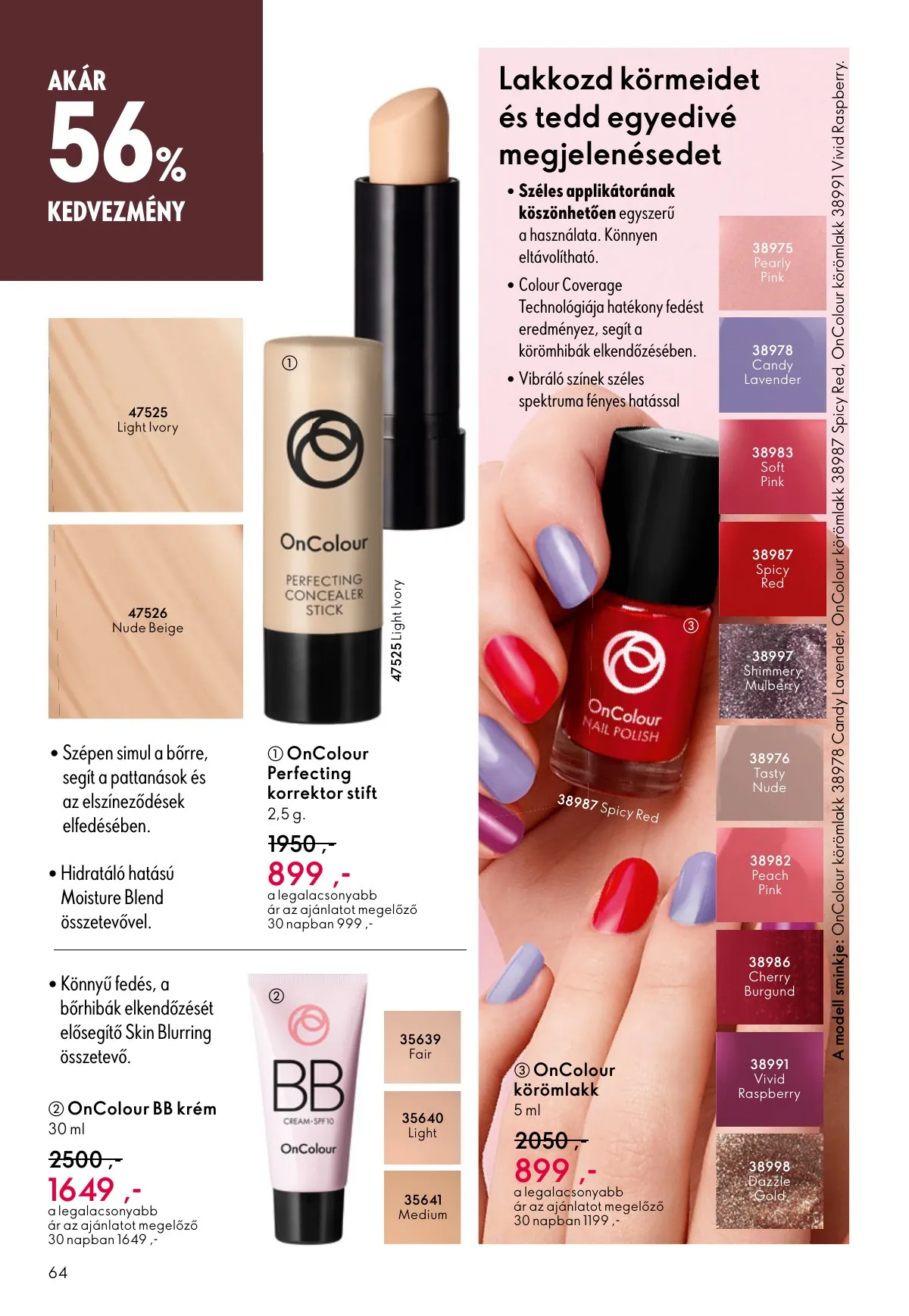 Oriflame akciós újság 09.07–09.30 – 64. oldal