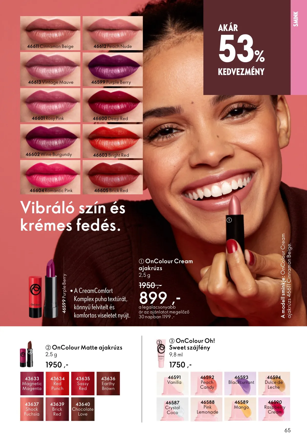 Oriflame akciós újság 09.07–09.30 – 65. oldal