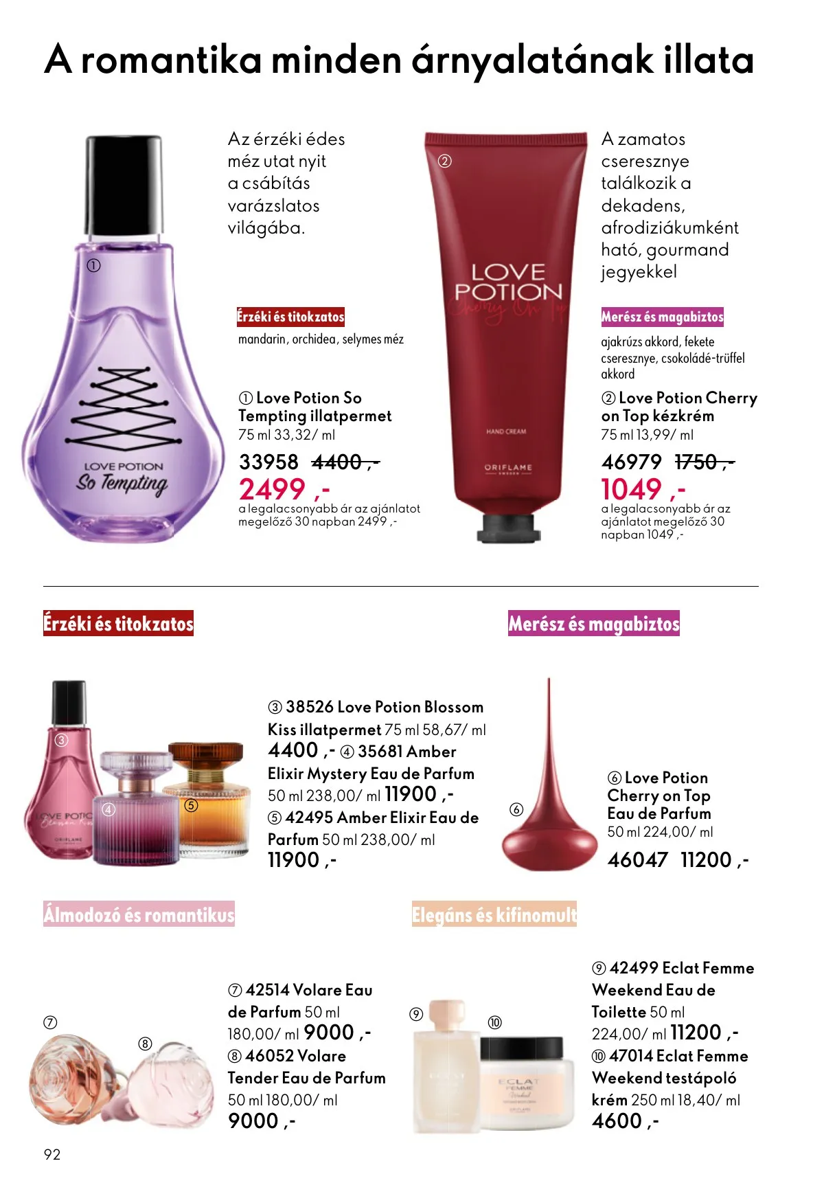 Oriflame akciós újság 09.07–09.30 – 92. oldal