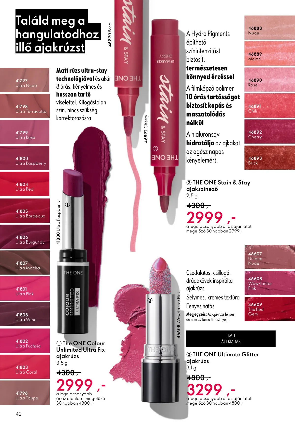 Oriflame akciós újság 10.01–10.21 – 42. oldal