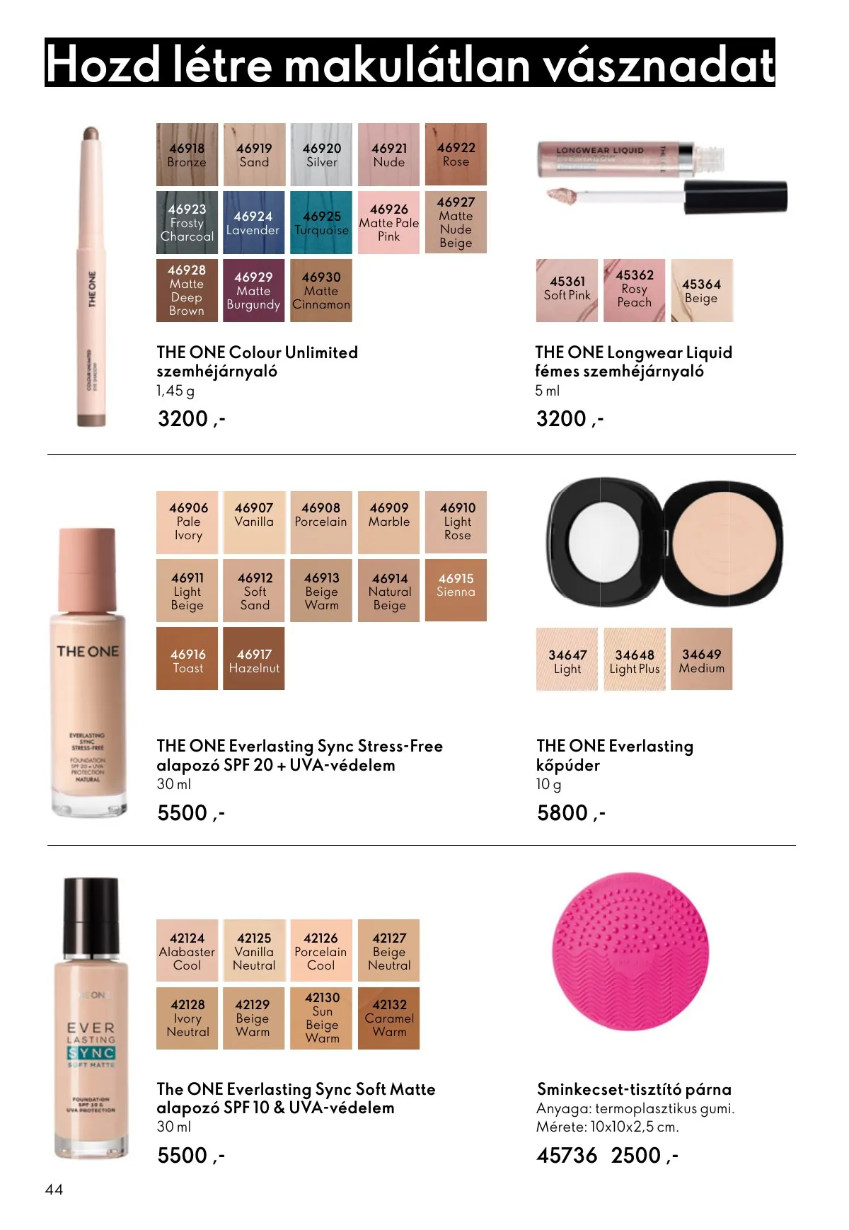 Oriflame akciós újság 10.01–10.21 – 44. oldal