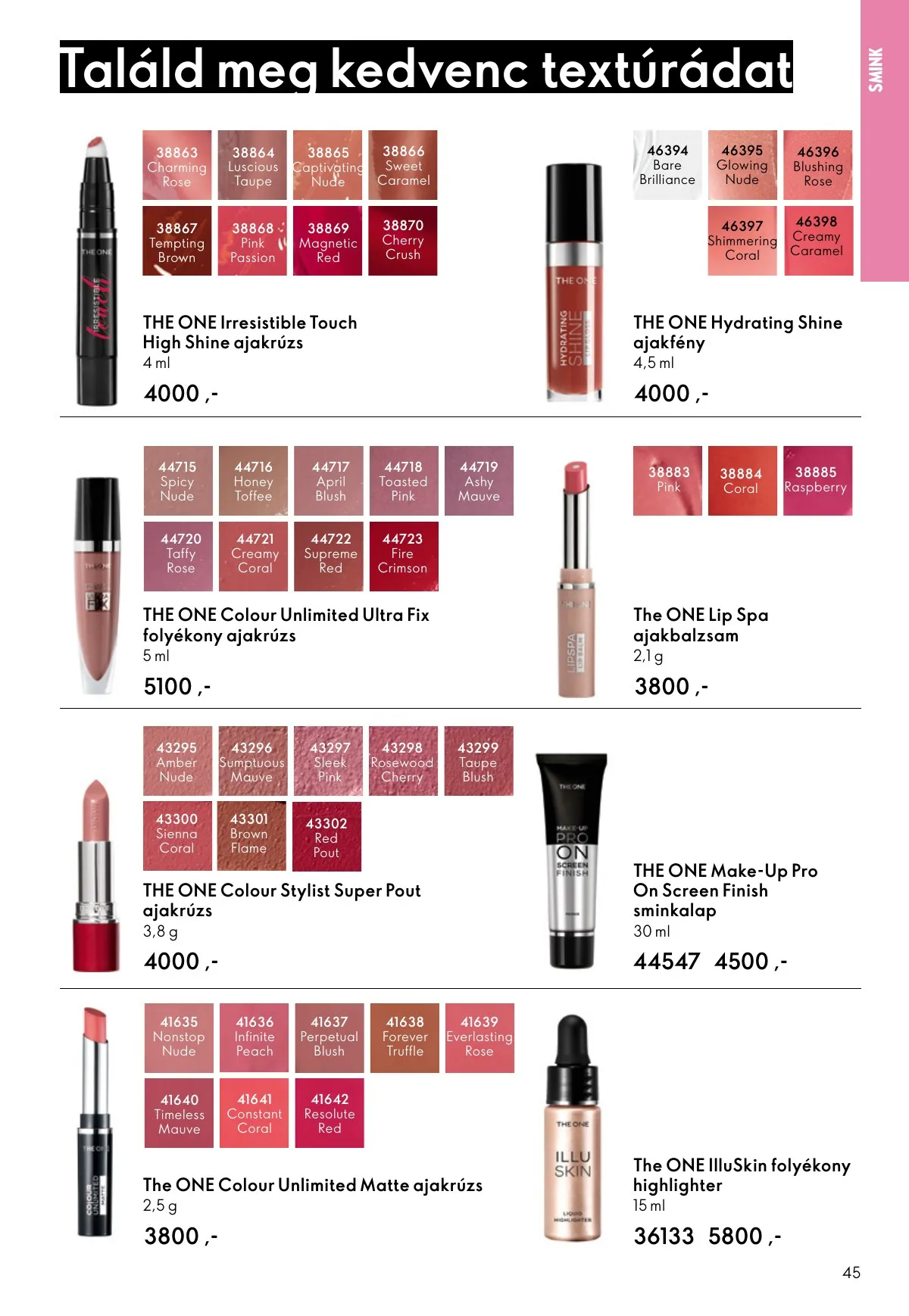 Oriflame akciós újság 10.01–10.21 – 45. oldal