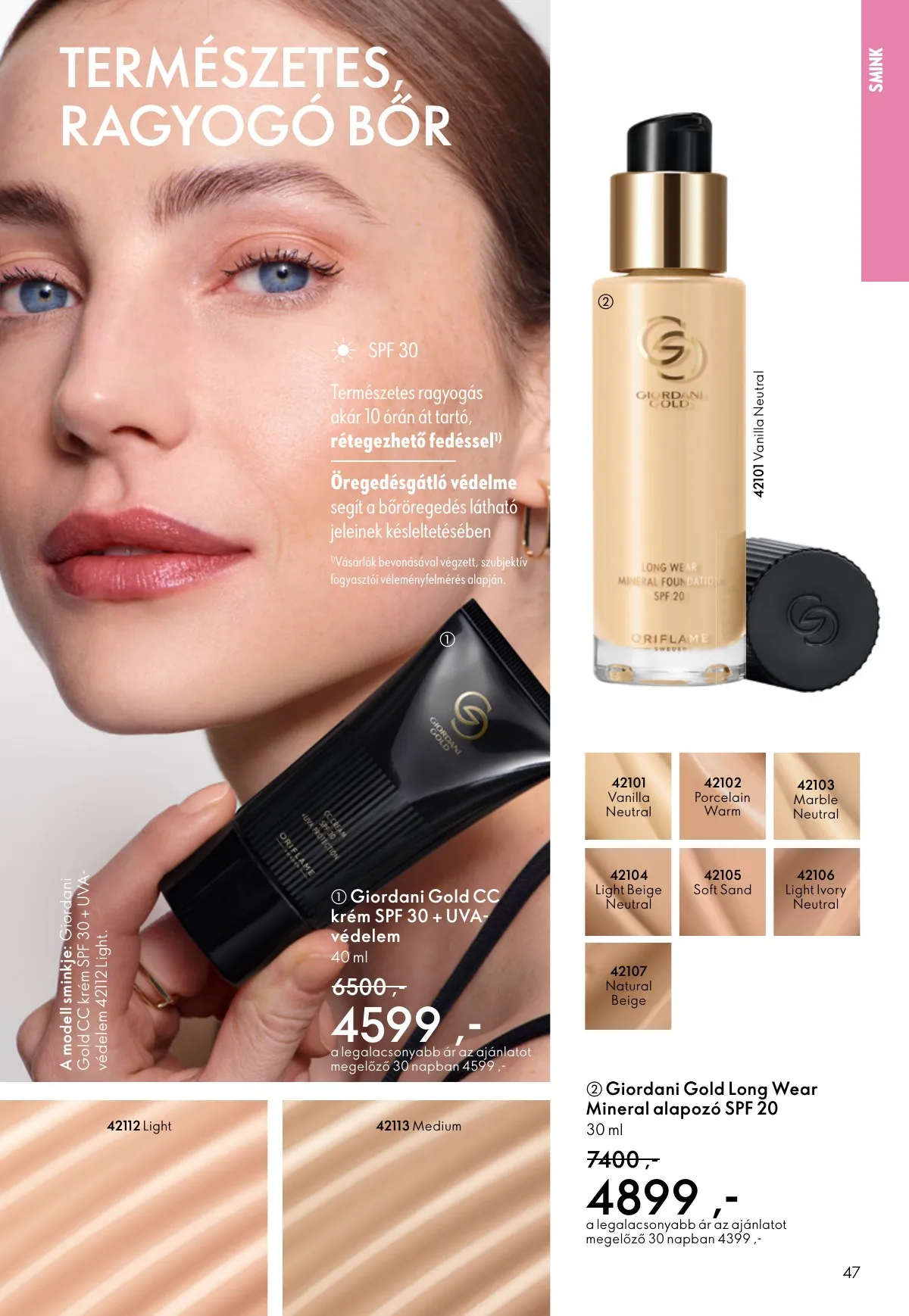 Oriflame akciós újság 10.01–10.21 – 47. oldal
