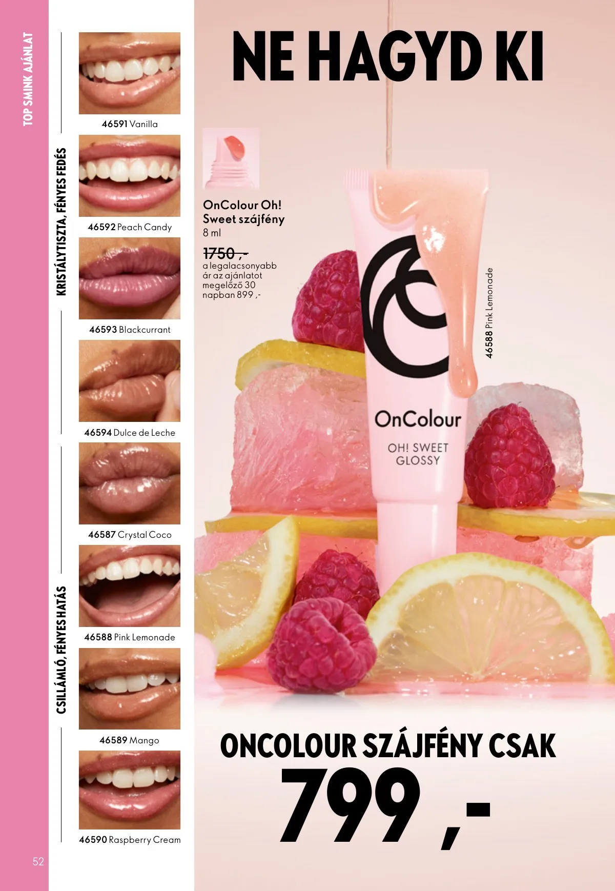 Oriflame akciós újság 10.01–10.21 – 52. oldal
