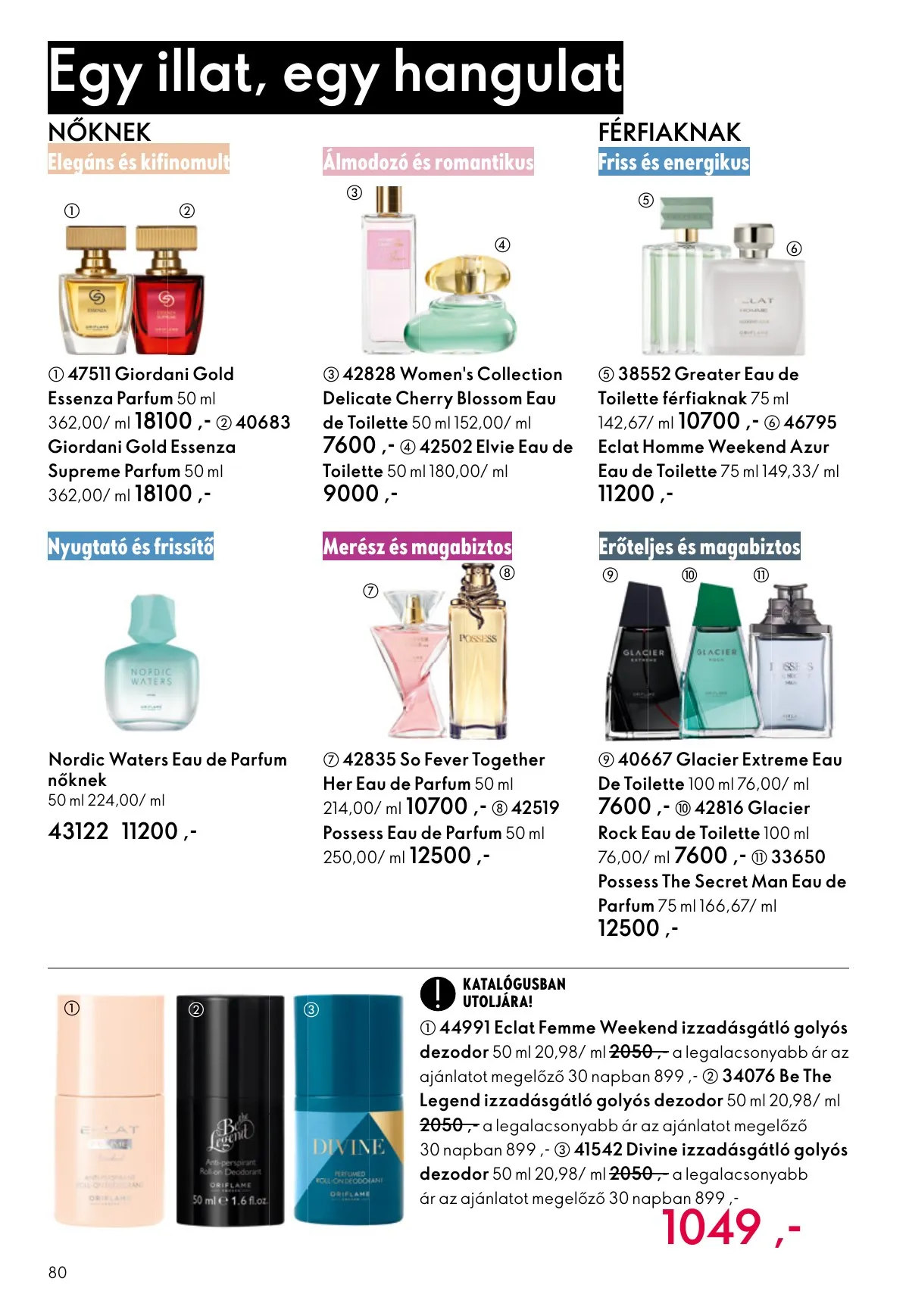 Oriflame akciós újság 10.01–10.21 – 80. oldal