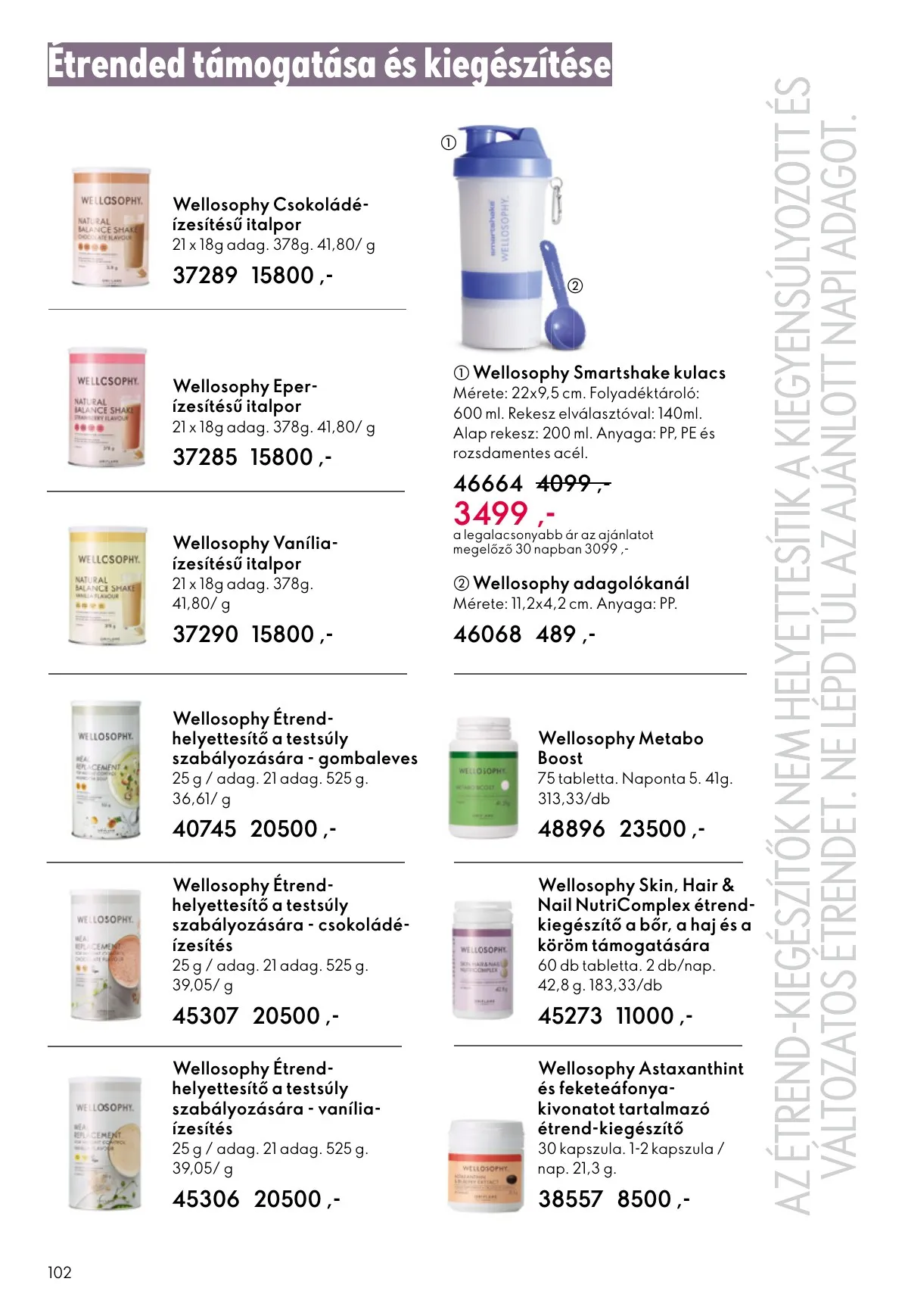 Oriflame akciós újság 10.22–11.11 – 102. oldal