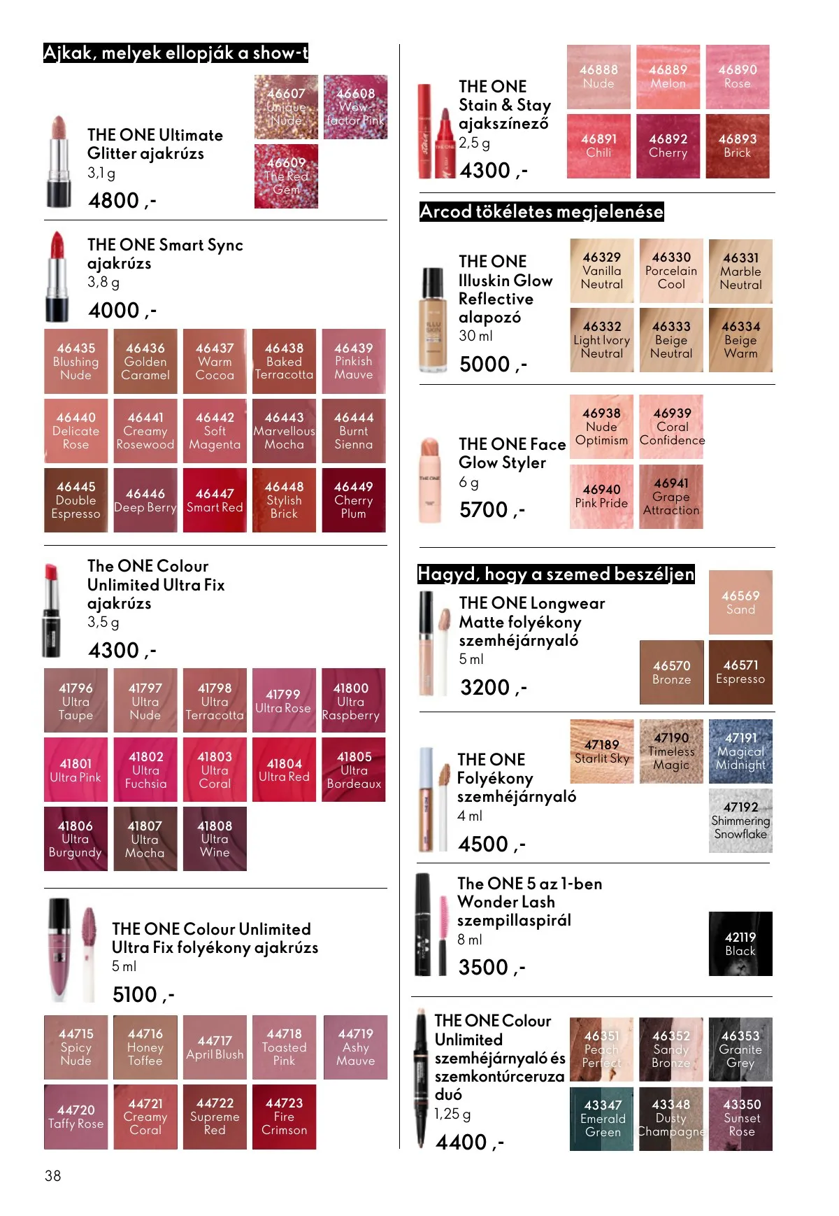 Oriflame akciós újság 10.22–11.11 – 38. oldal