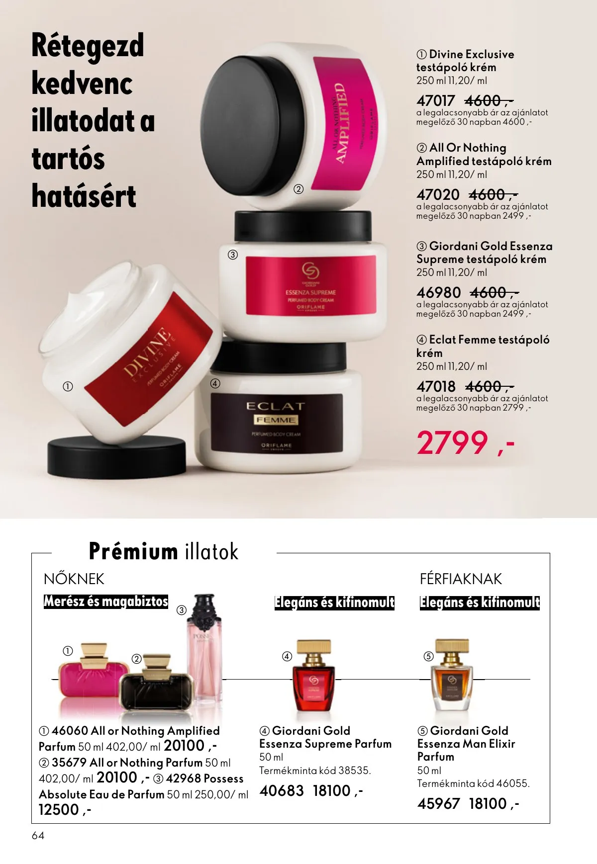 Oriflame akciós újság 10.22–11.11 – 64. oldal