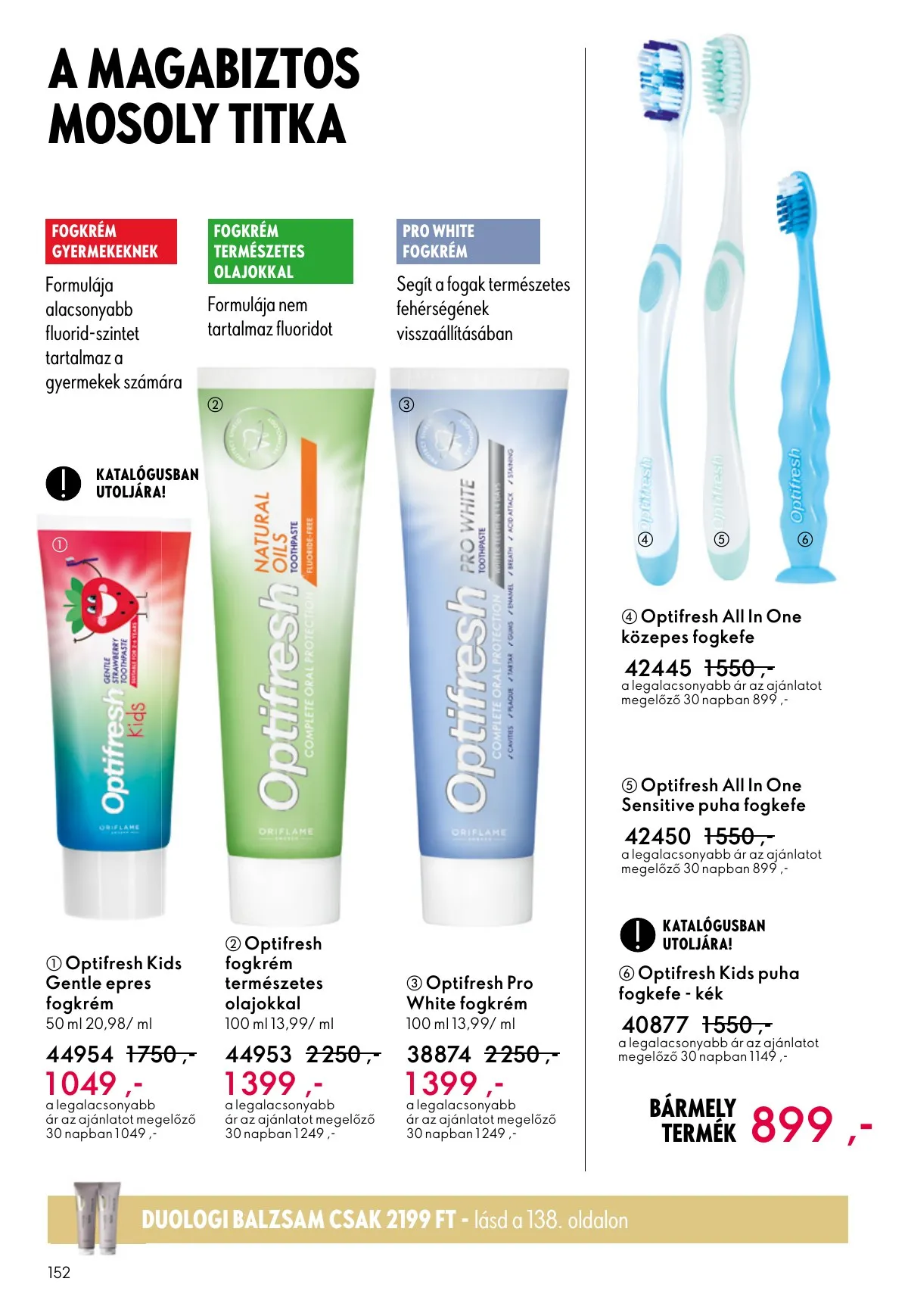 Oriflame akciós újság 11.12–12.02 – 152. oldal