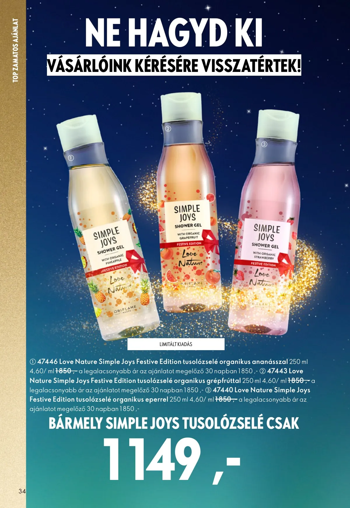 Oriflame akciós újság 11.12–12.02 – 34. oldal