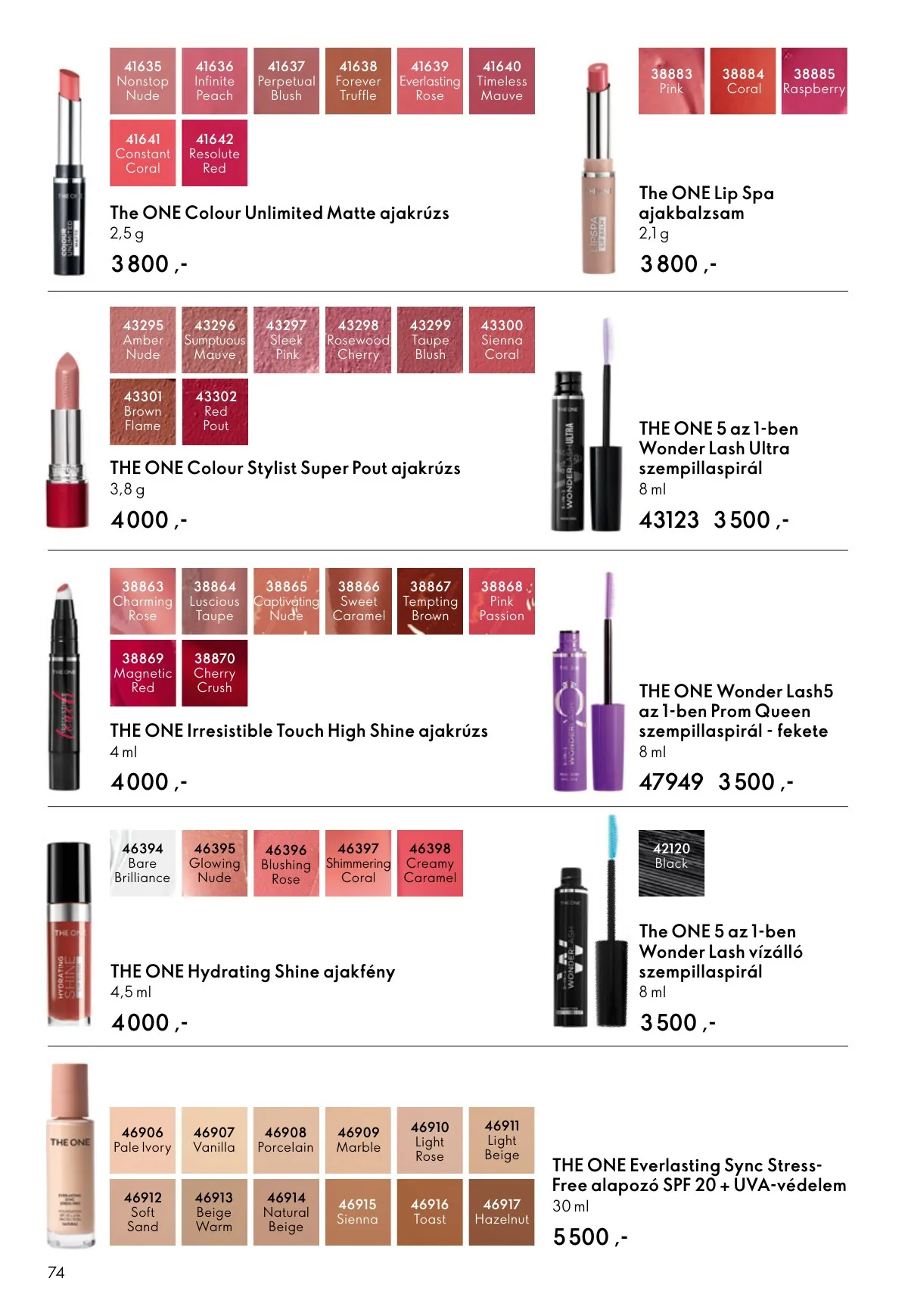 Oriflame akciós újság 11.12–12.02 – 74. oldal