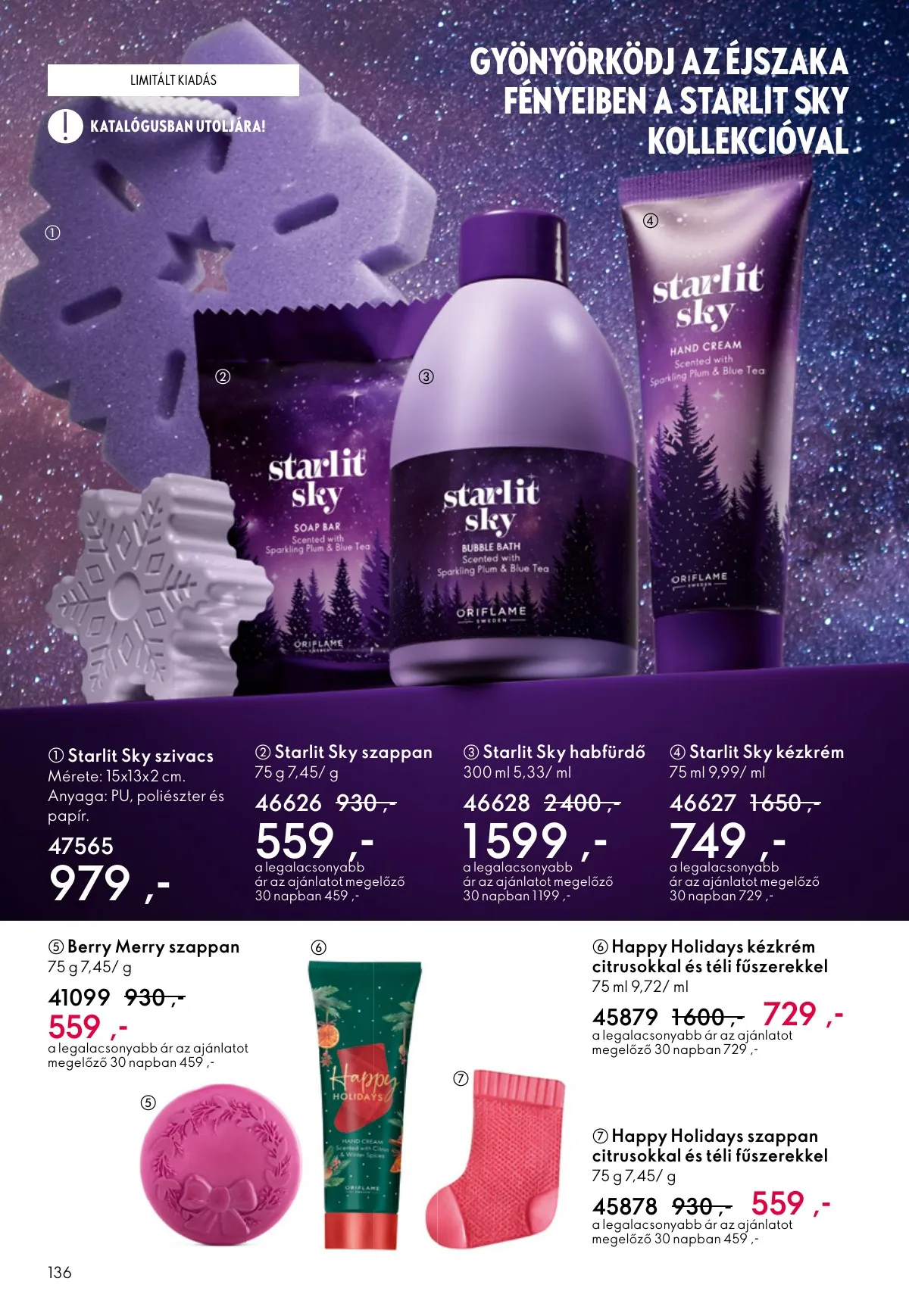 Oriflame akciós újság 12.24–01.20 – 136. oldal