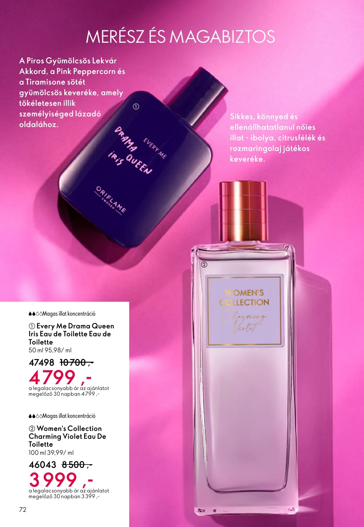 Oriflame akciós újság 12.24–01.20 – 72. oldal