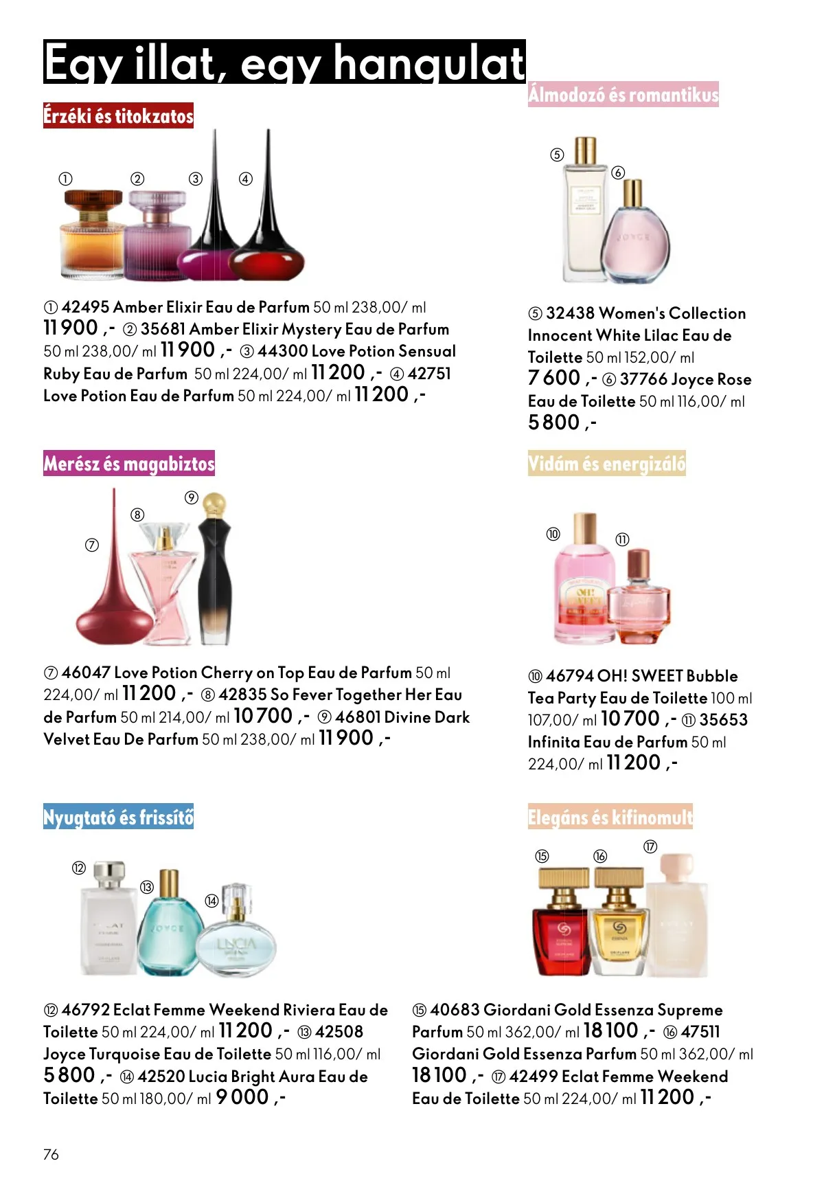 Oriflame akciós újság 12.24–01.20 – 76. oldal