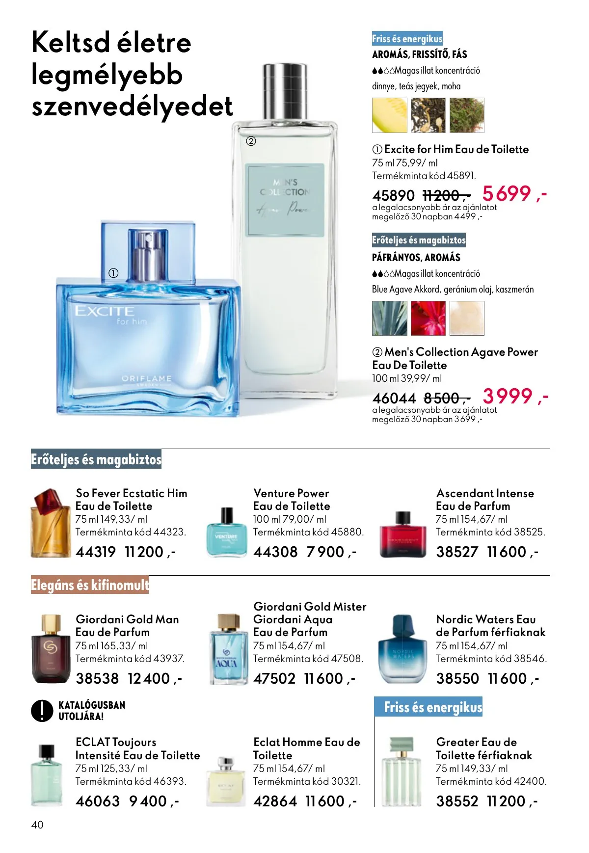 Oriflame akciós újság 01.21–02.10 – 40. oldal