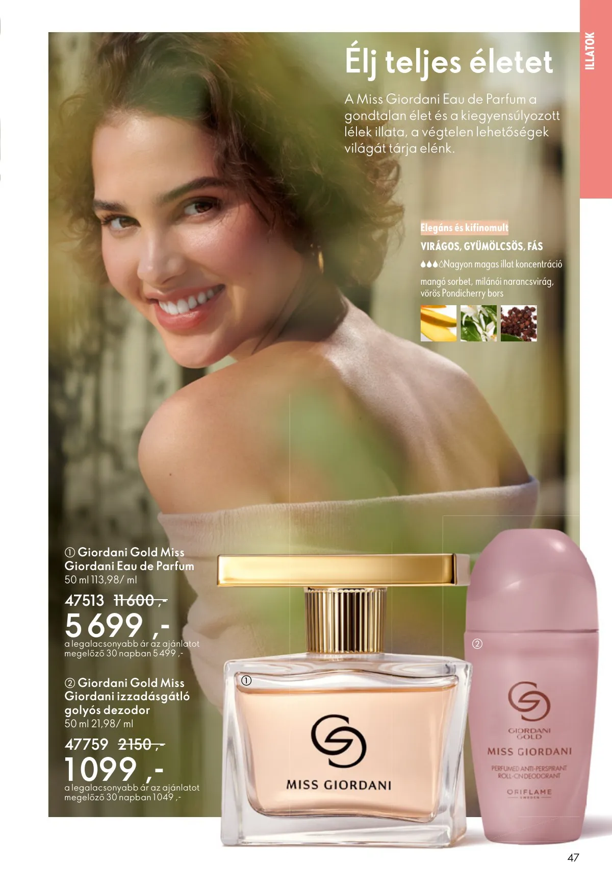 Oriflame akciós újság 01.21–02.10 – 47. oldal