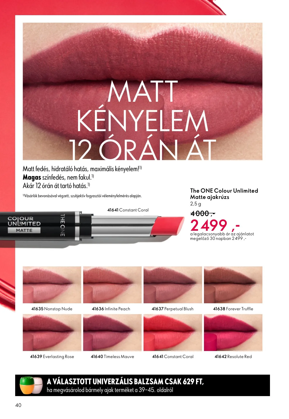 Oriflame akciós újság 02.11–03.03 – 40. oldal