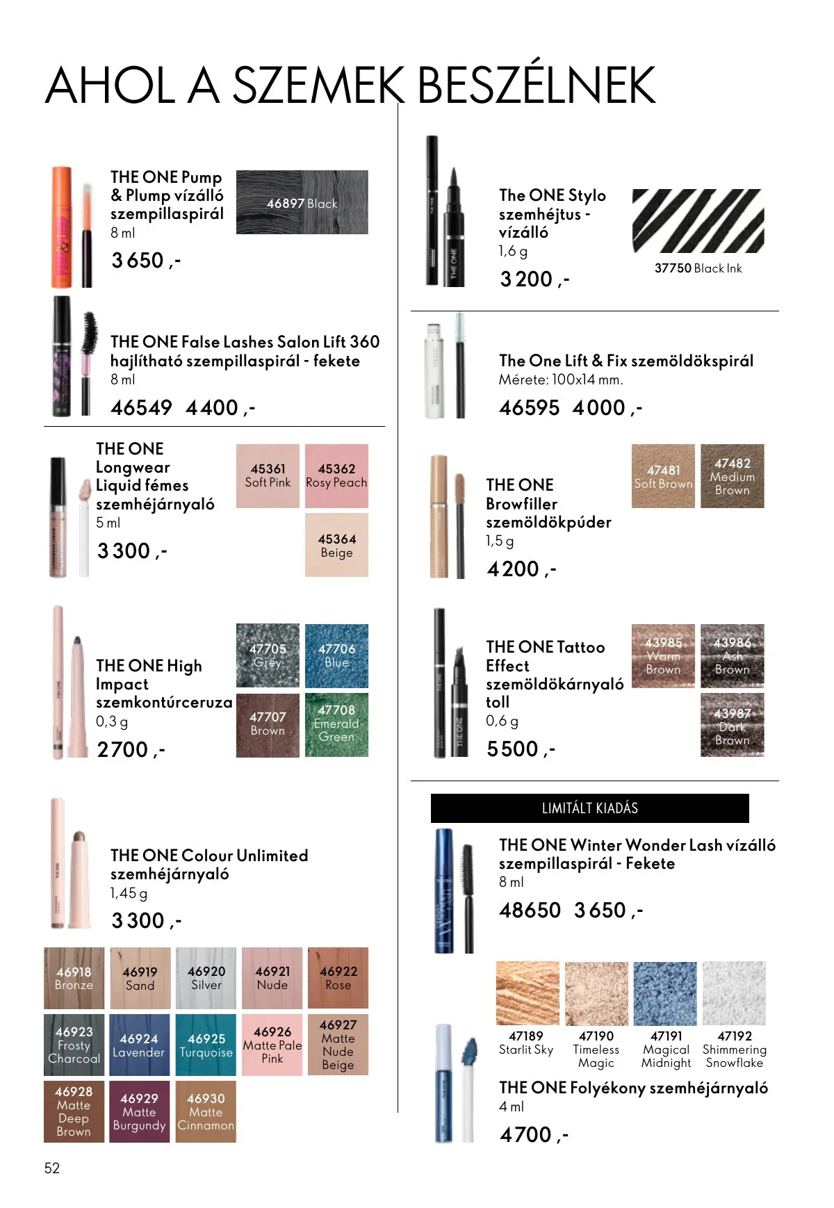 Oriflame akciós újság 02.11–03.03 – 52. oldal