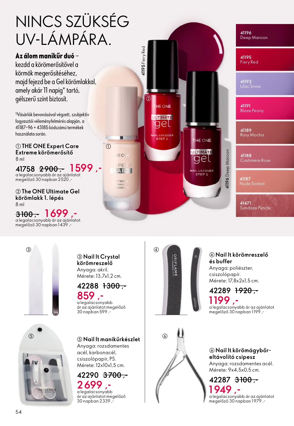 Oriflame akciós újság 02.11–03.03 – 54. oldal