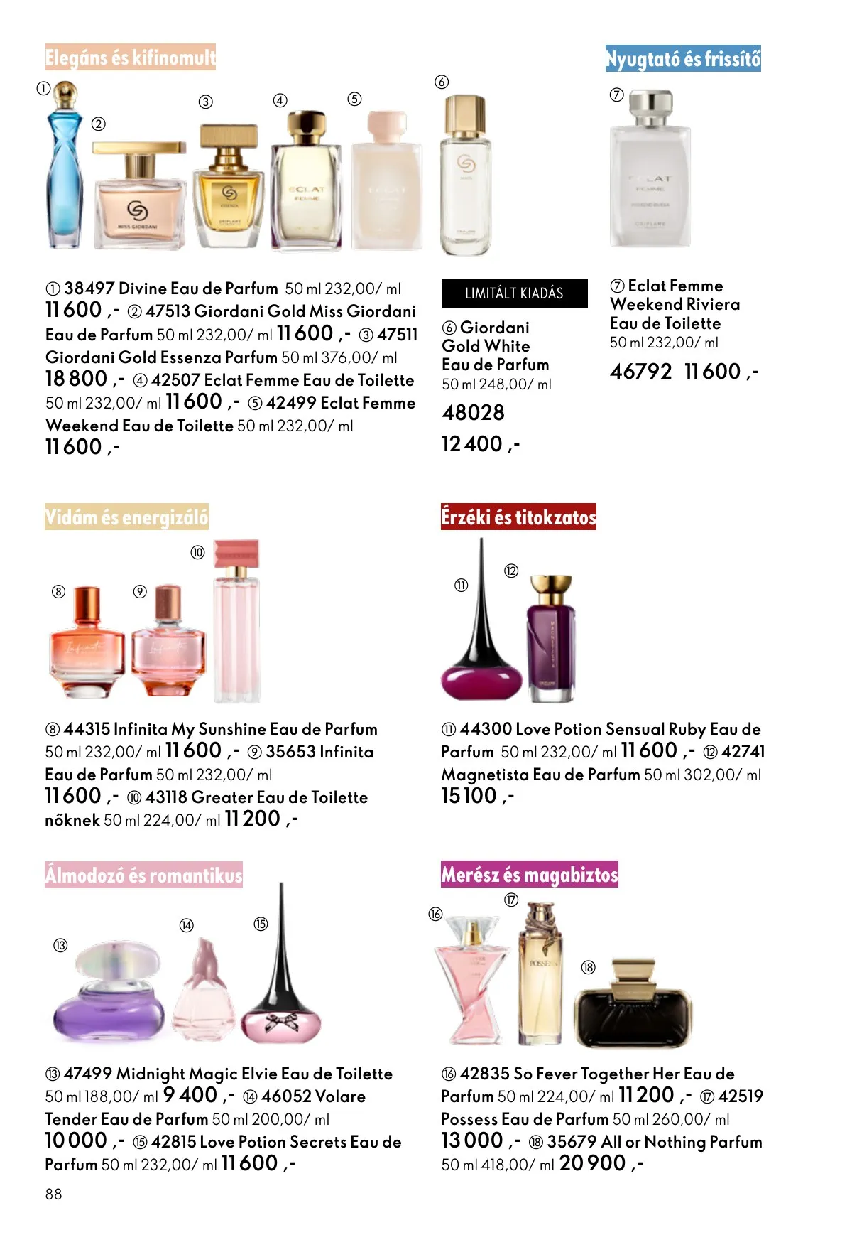 Oriflame akciós újság 02.11–03.03 – 88. oldal